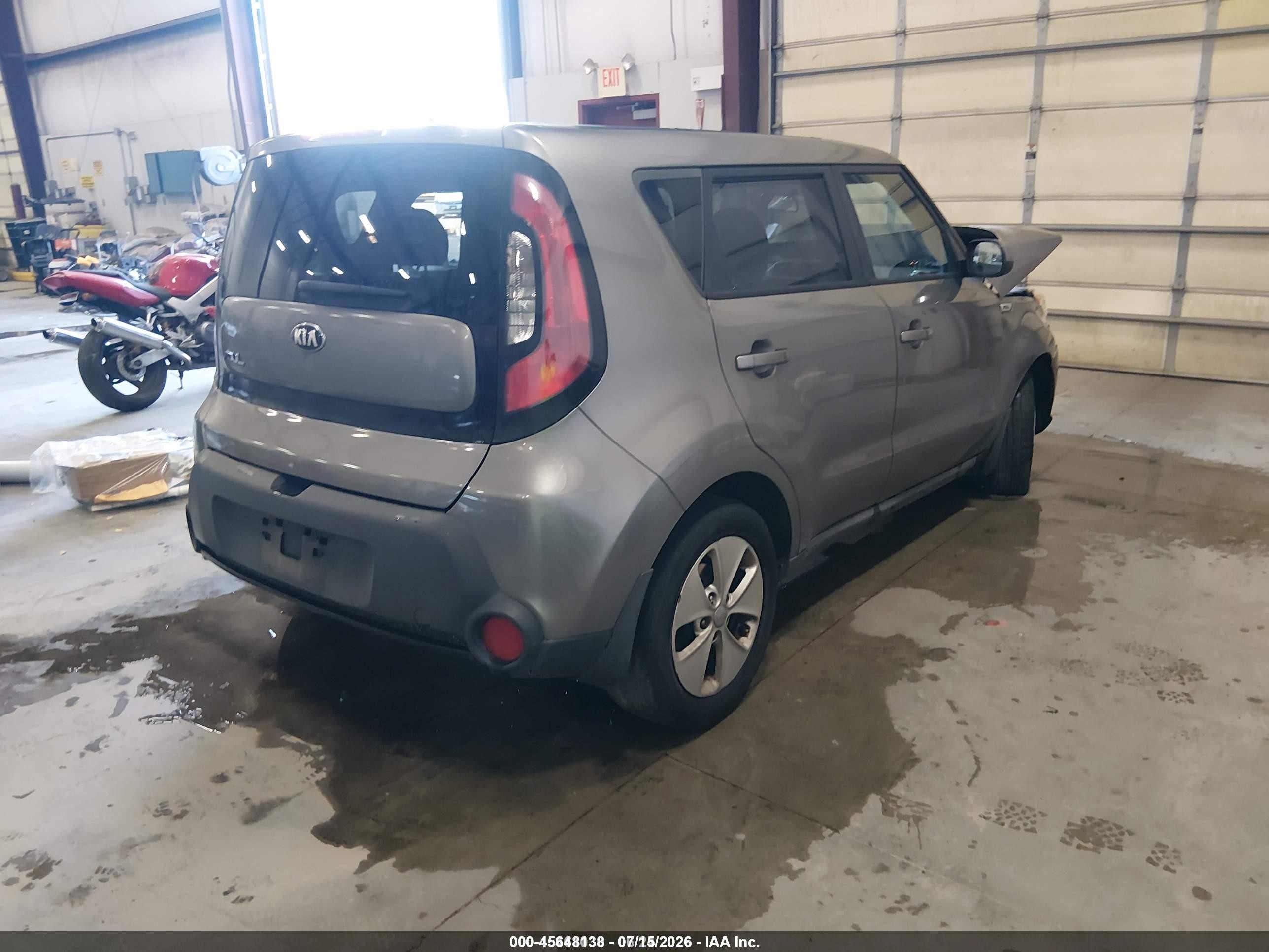 2015 Kia Soul   Gray vin: KNDJN2A20F7155679