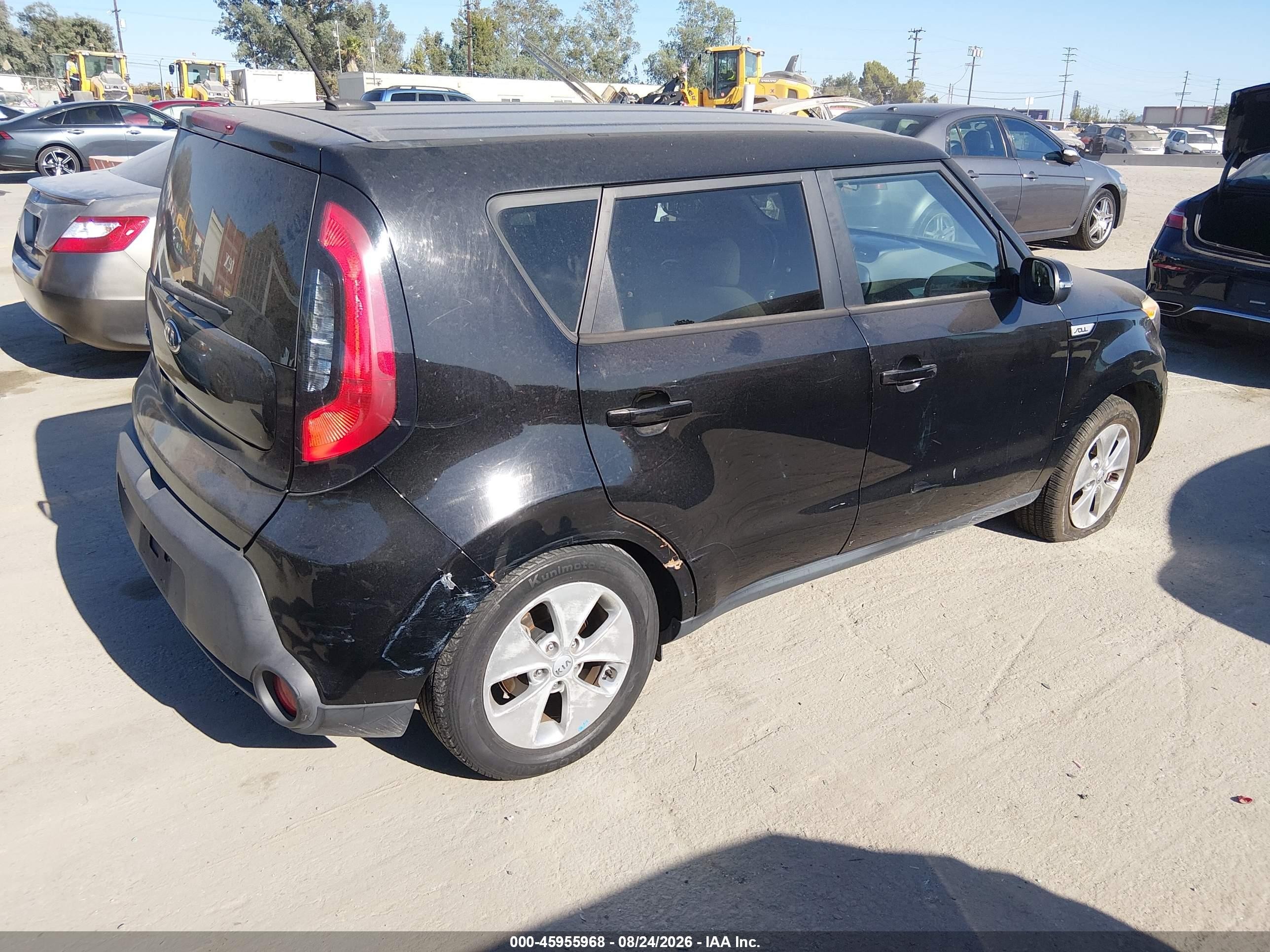 2015 Kia Soul   Black vin: KNDJN2A20F7194546