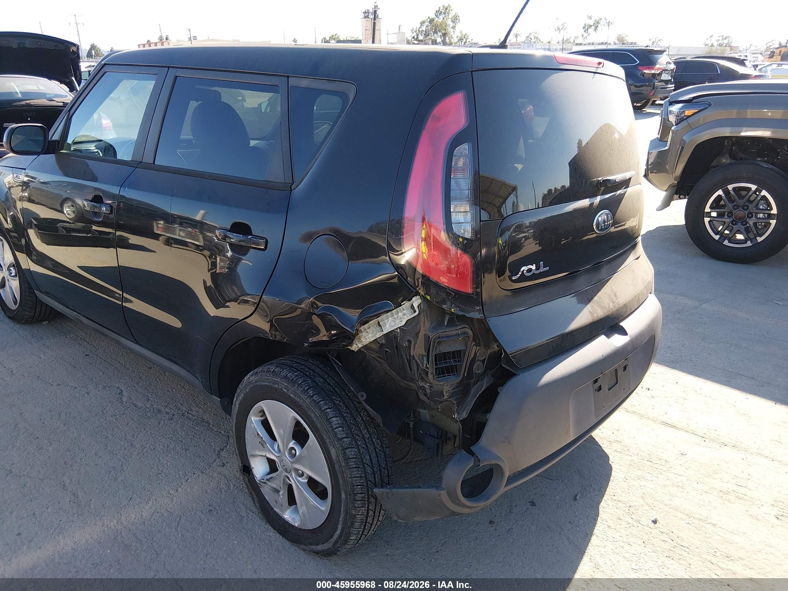 2015 Kia Soul   Black vin: KNDJN2A20F7194546
