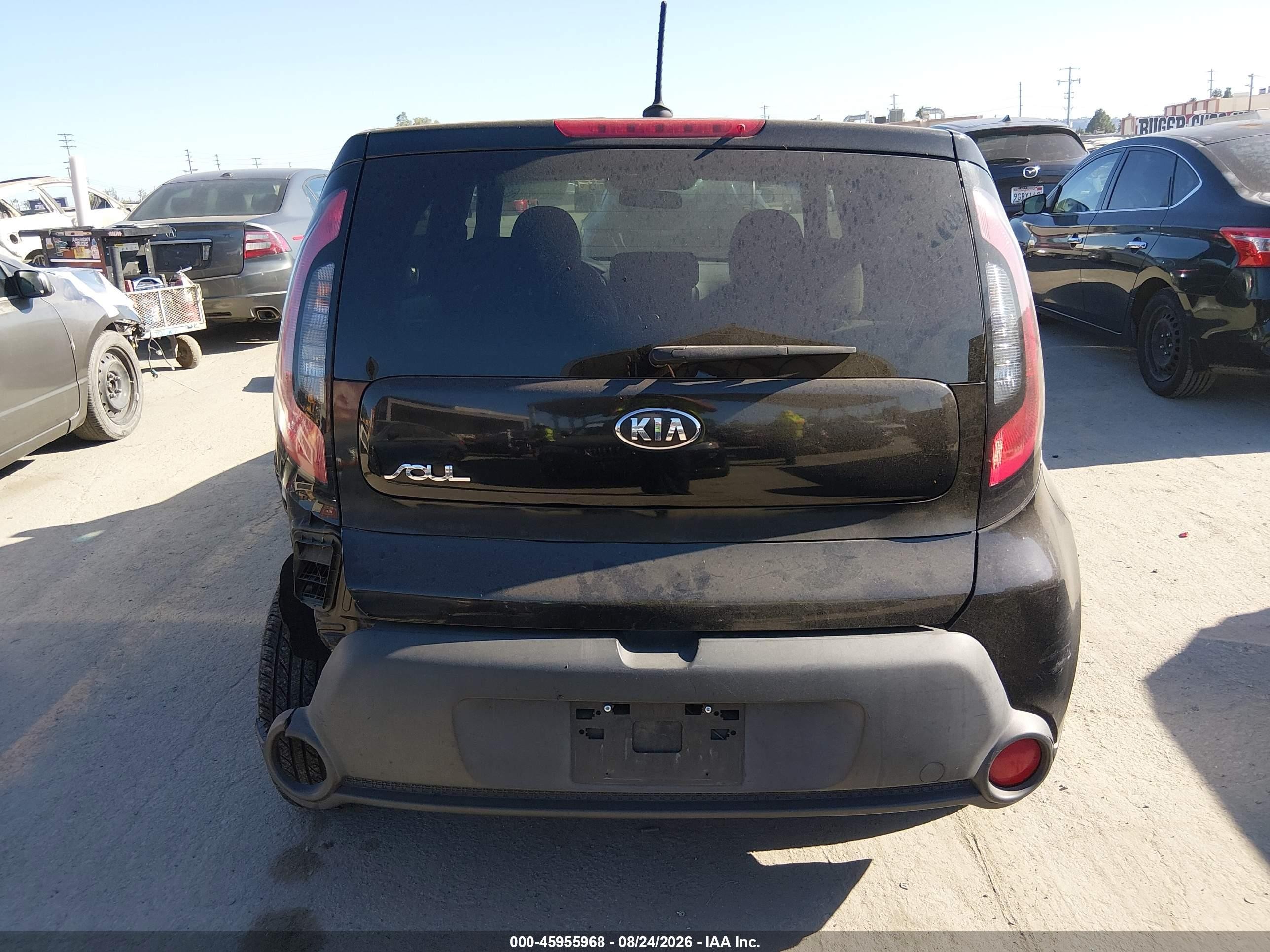 2015 Kia Soul   Black vin: KNDJN2A20F7194546