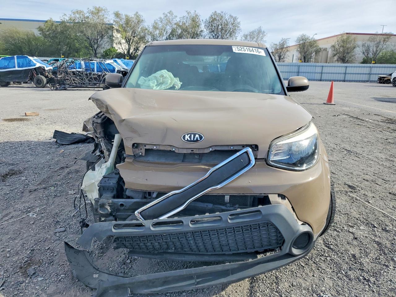 2015 Kia Soul Base Brown vin: KNDJN2A20F7207487