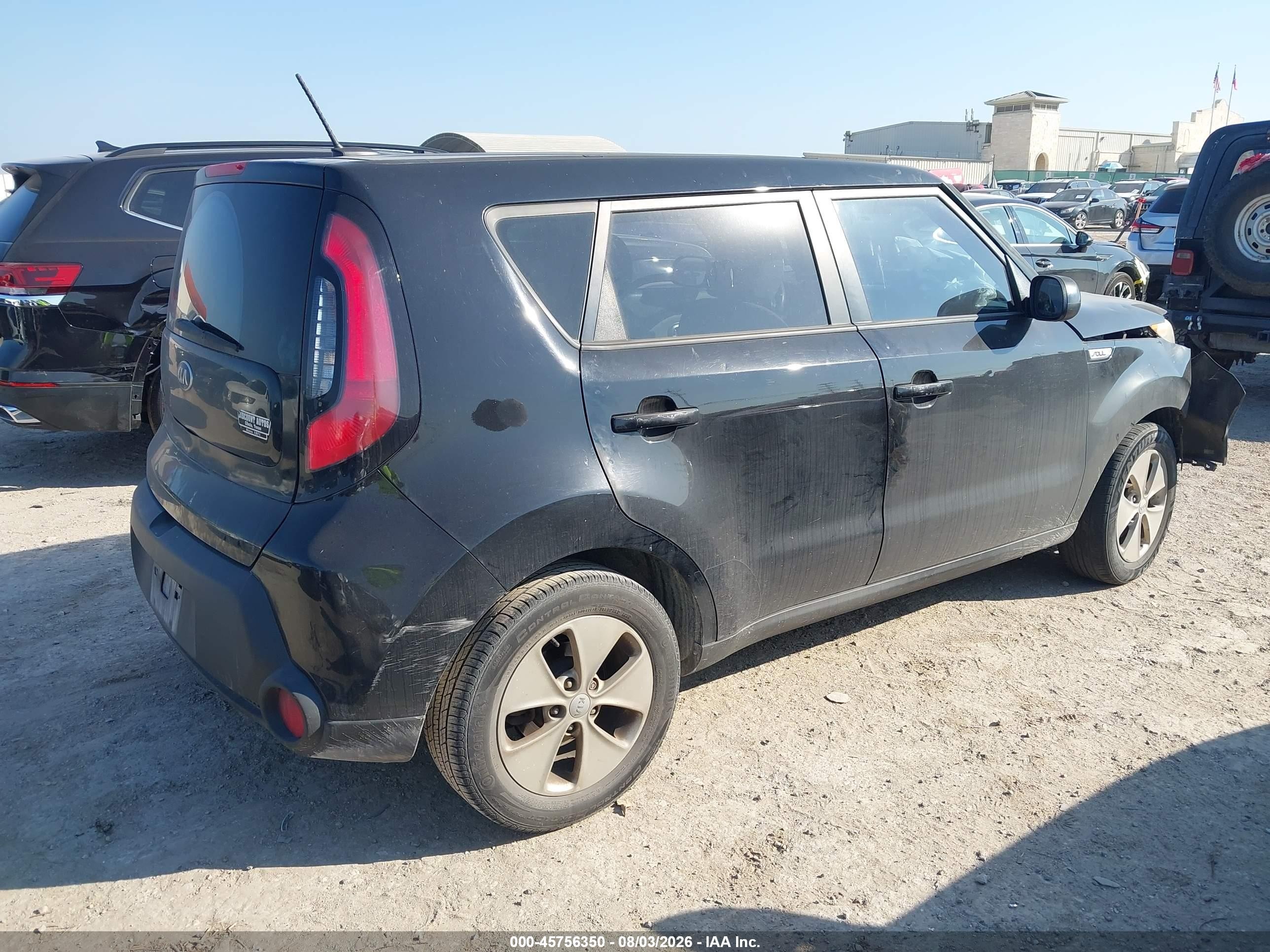 2015 Kia Soul   Black vin: KNDJN2A20F7208476