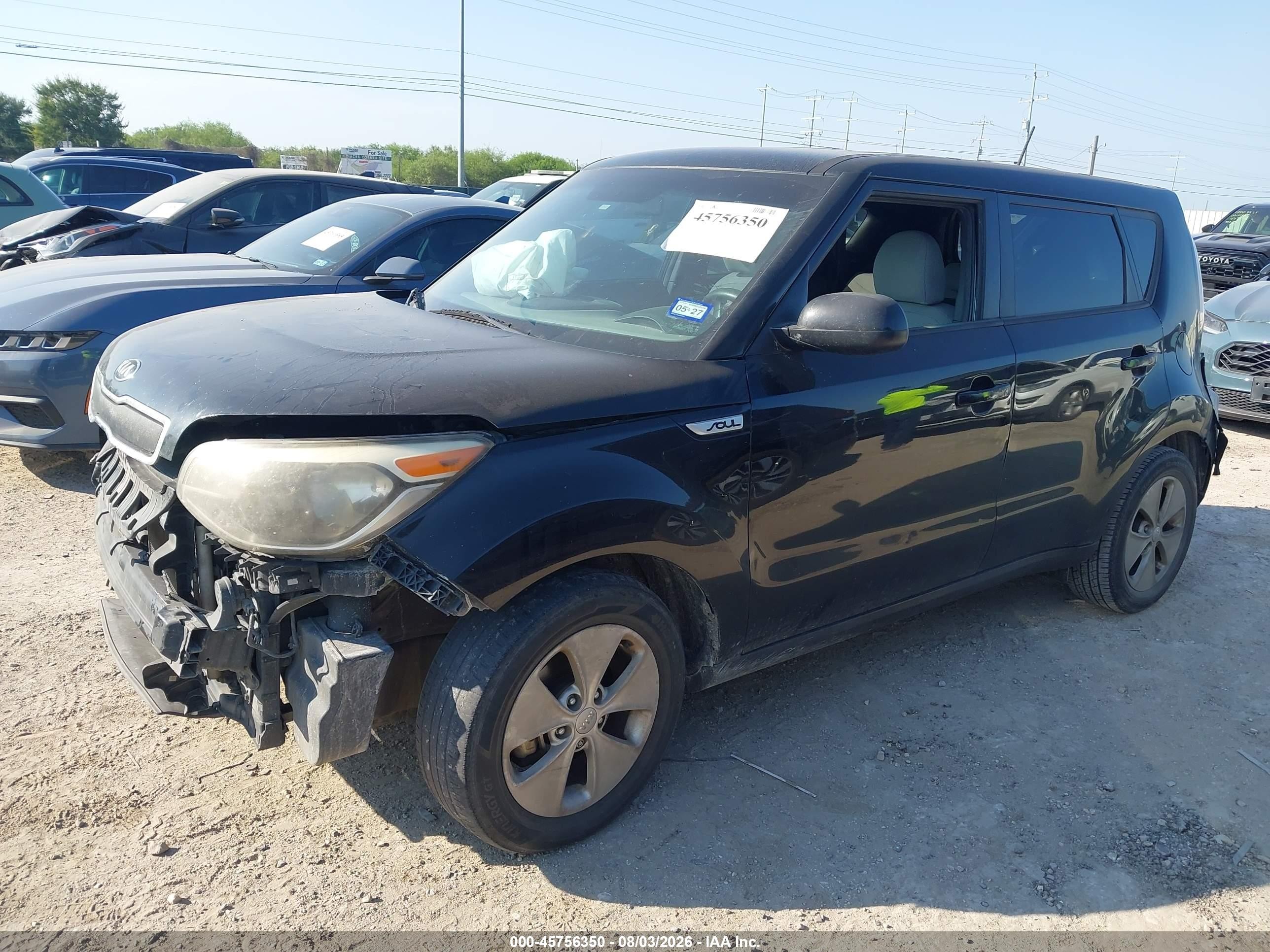 2015 Kia Soul   Black vin: KNDJN2A20F7208476