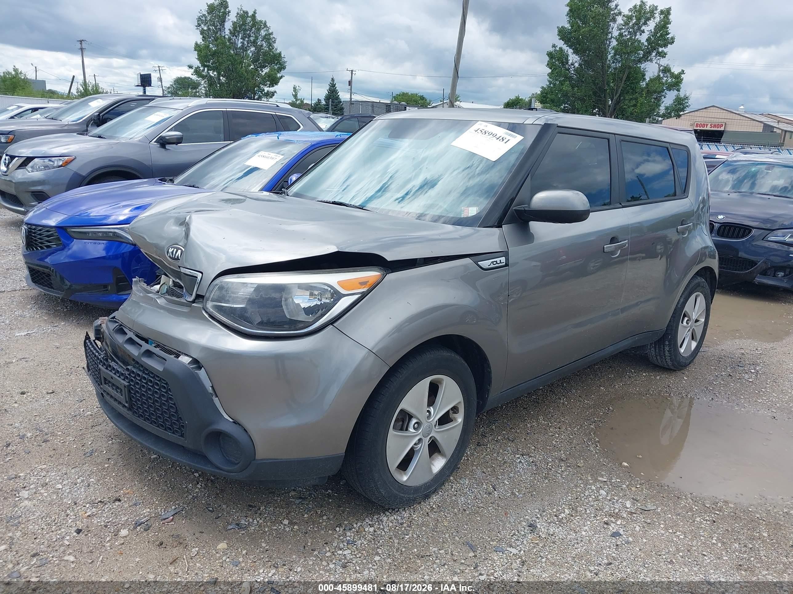 2015 Kia Soul   Gray vin: KNDJN2A20F7221907