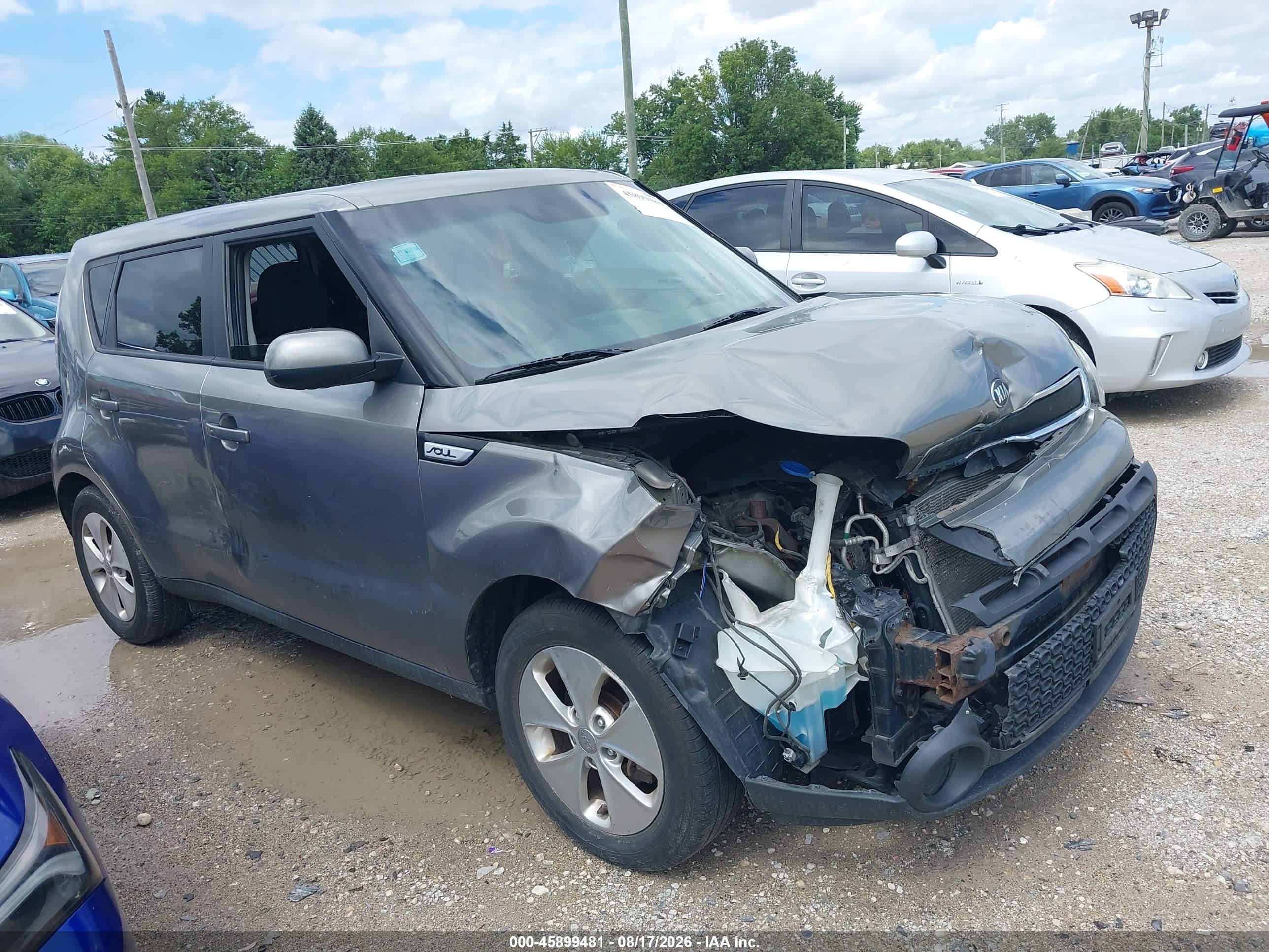 2015 Kia Soul   Gray vin: KNDJN2A20F7221907