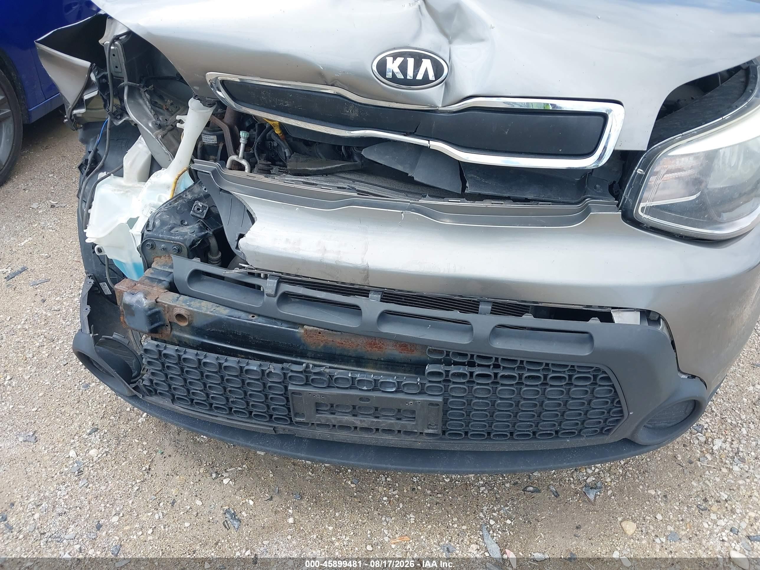 2015 Kia Soul   Gray vin: KNDJN2A20F7221907