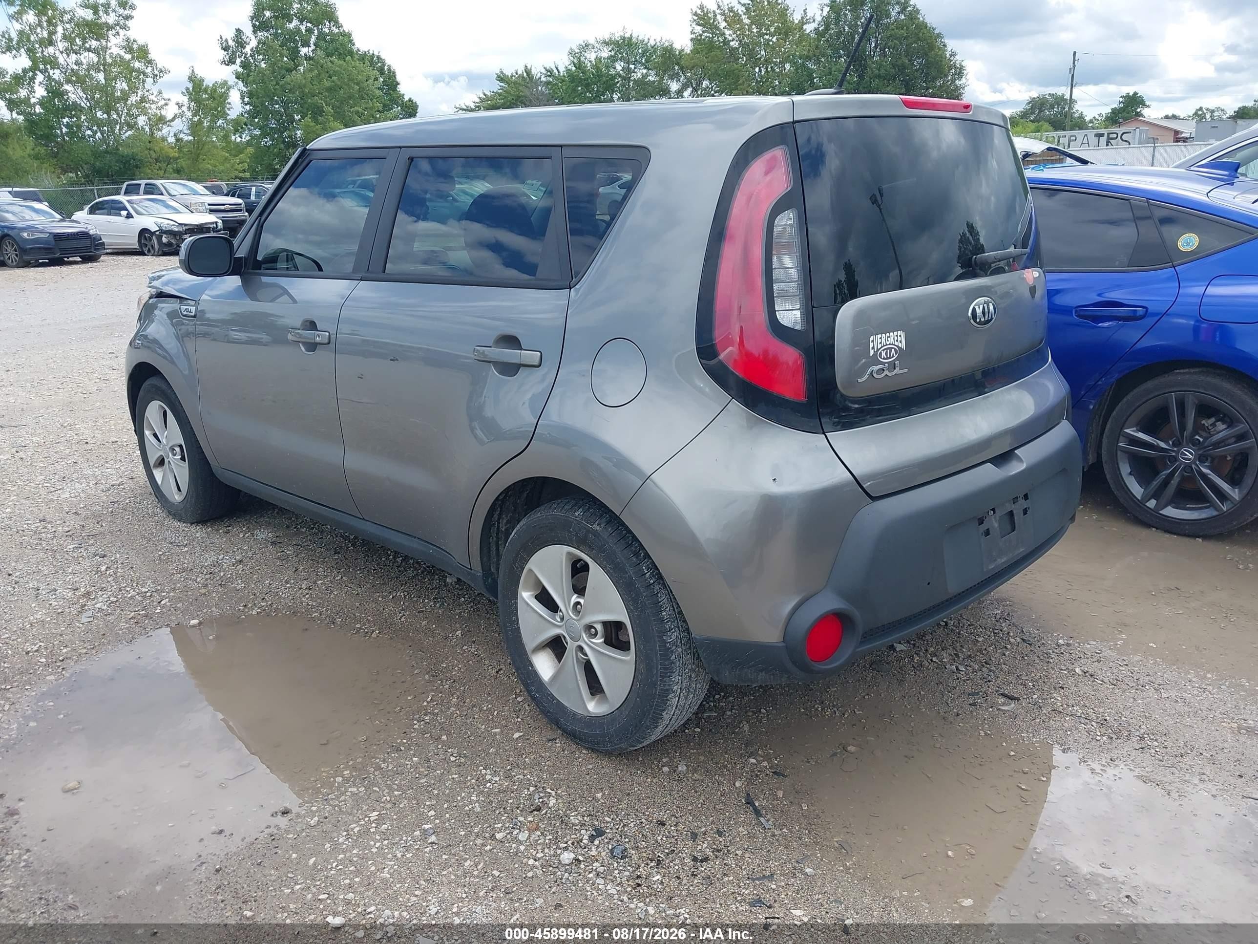 2015 Kia Soul   Gray vin: KNDJN2A20F7221907