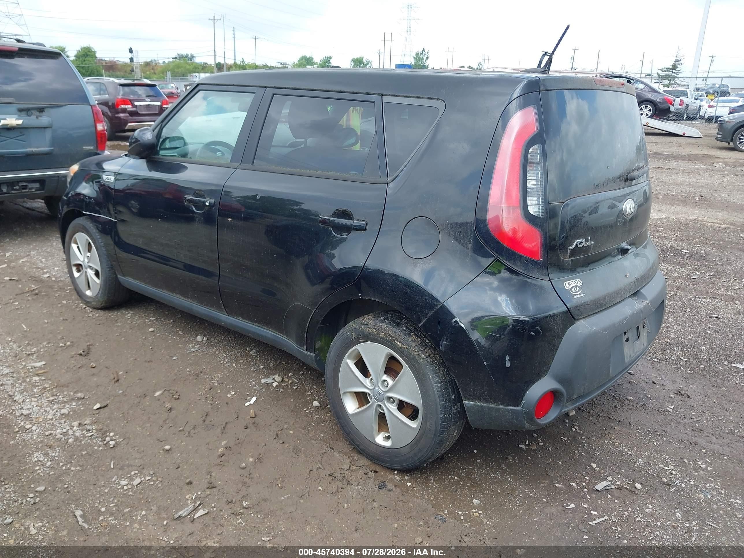 2015 Kia Soul   Black vin: KNDJN2A20F7235872