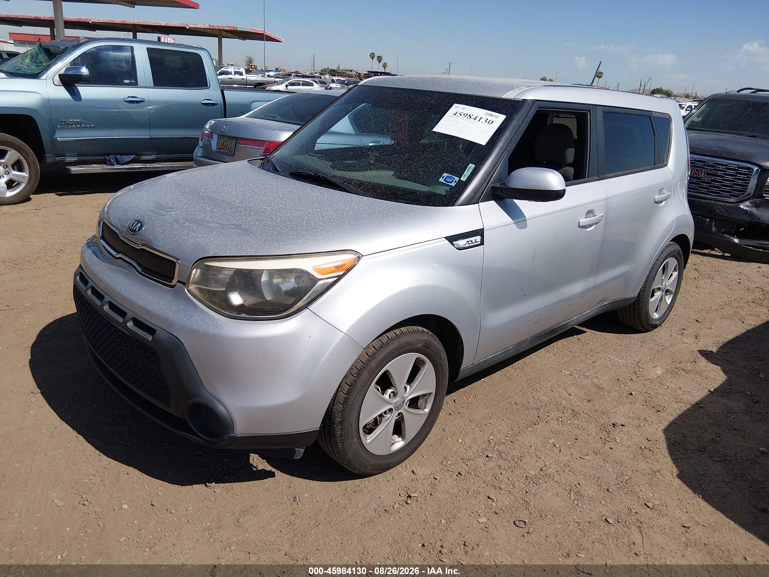 2015 Kia Soul   Silver vin: KNDJN2A20F7749916