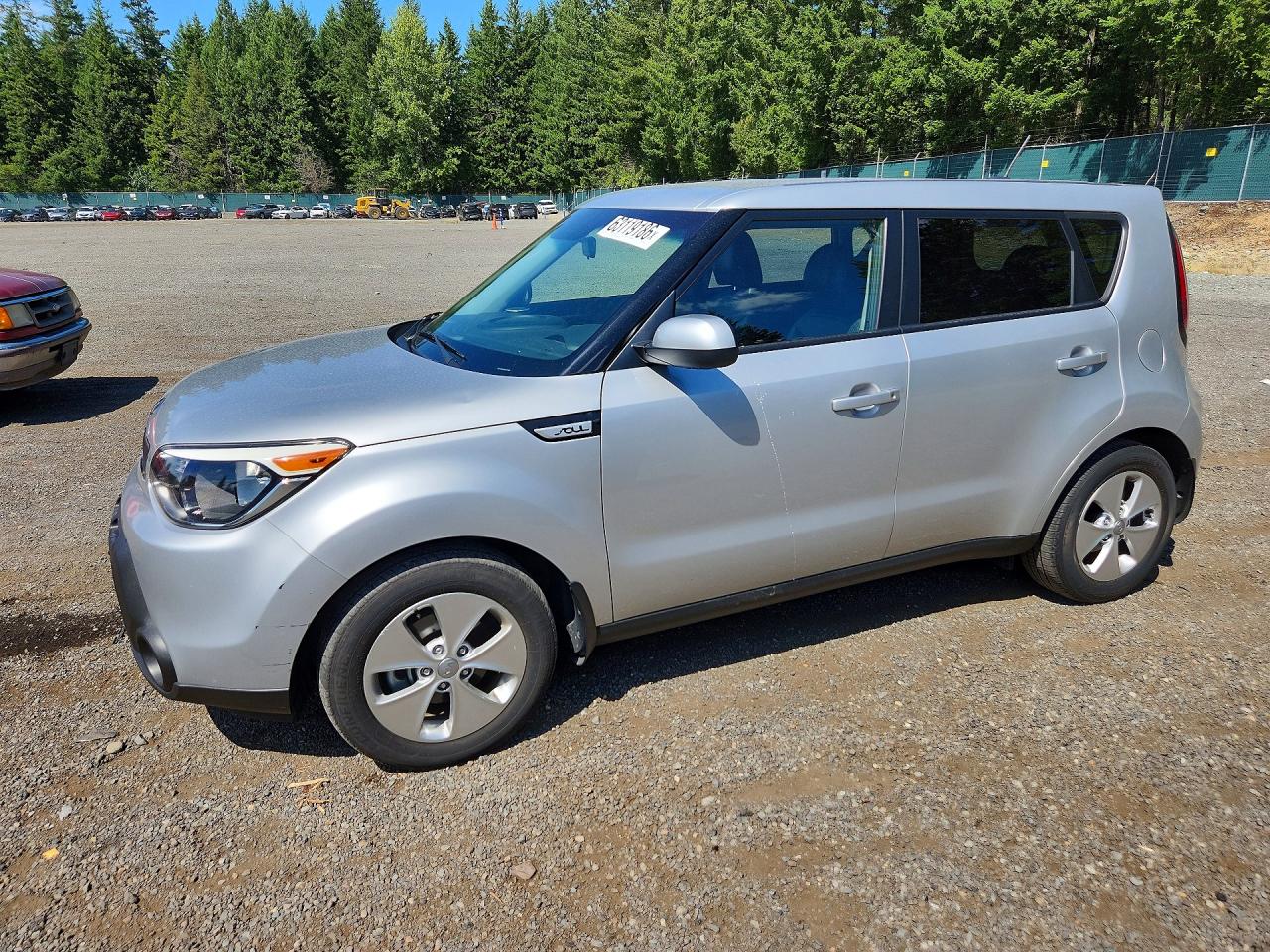 2015 Kia Soul Base Silver vin: KNDJN2A20F7749995