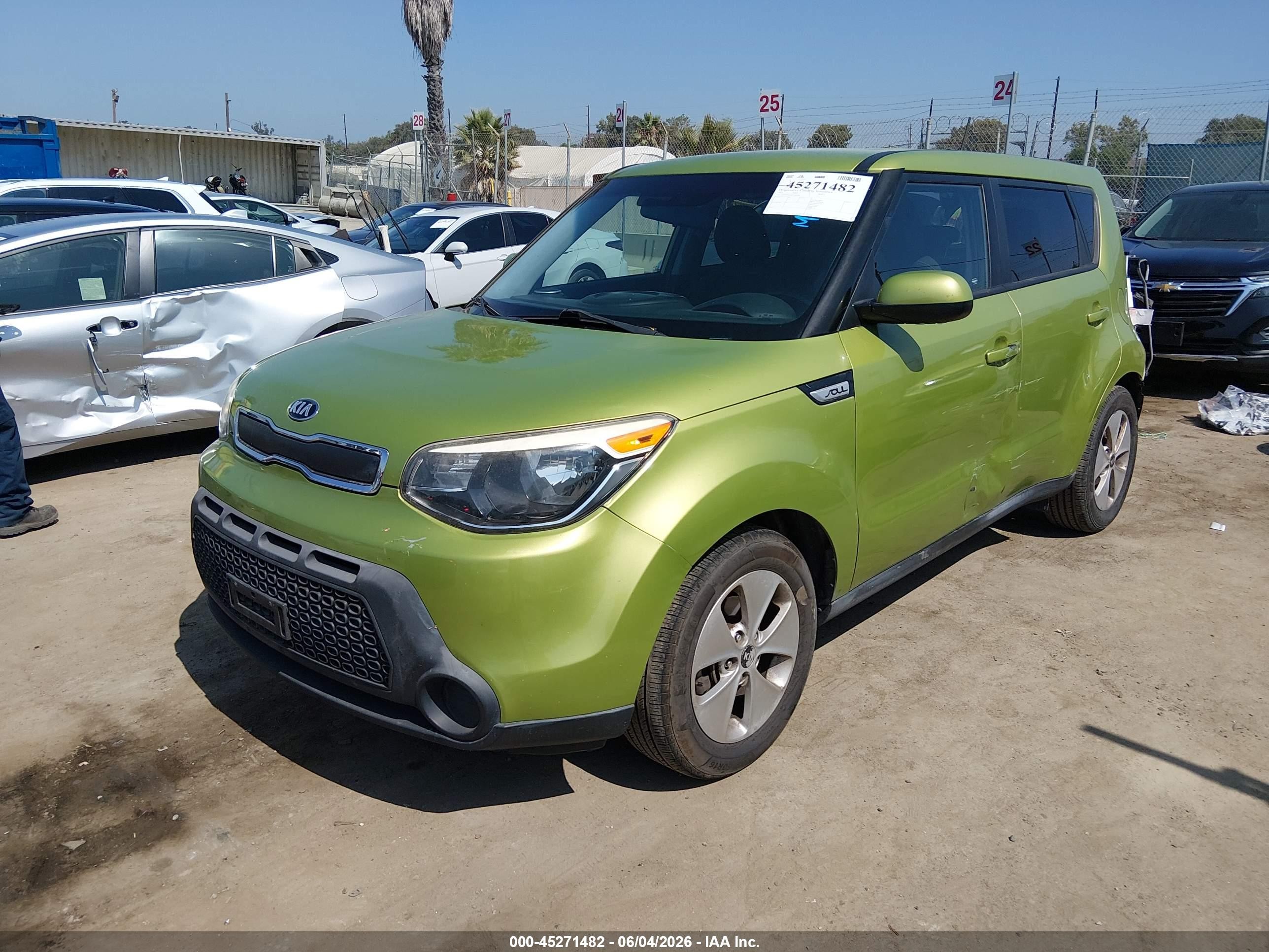 2015 Kia Soul   Зеленый vin: KNDJN2A20F7766781