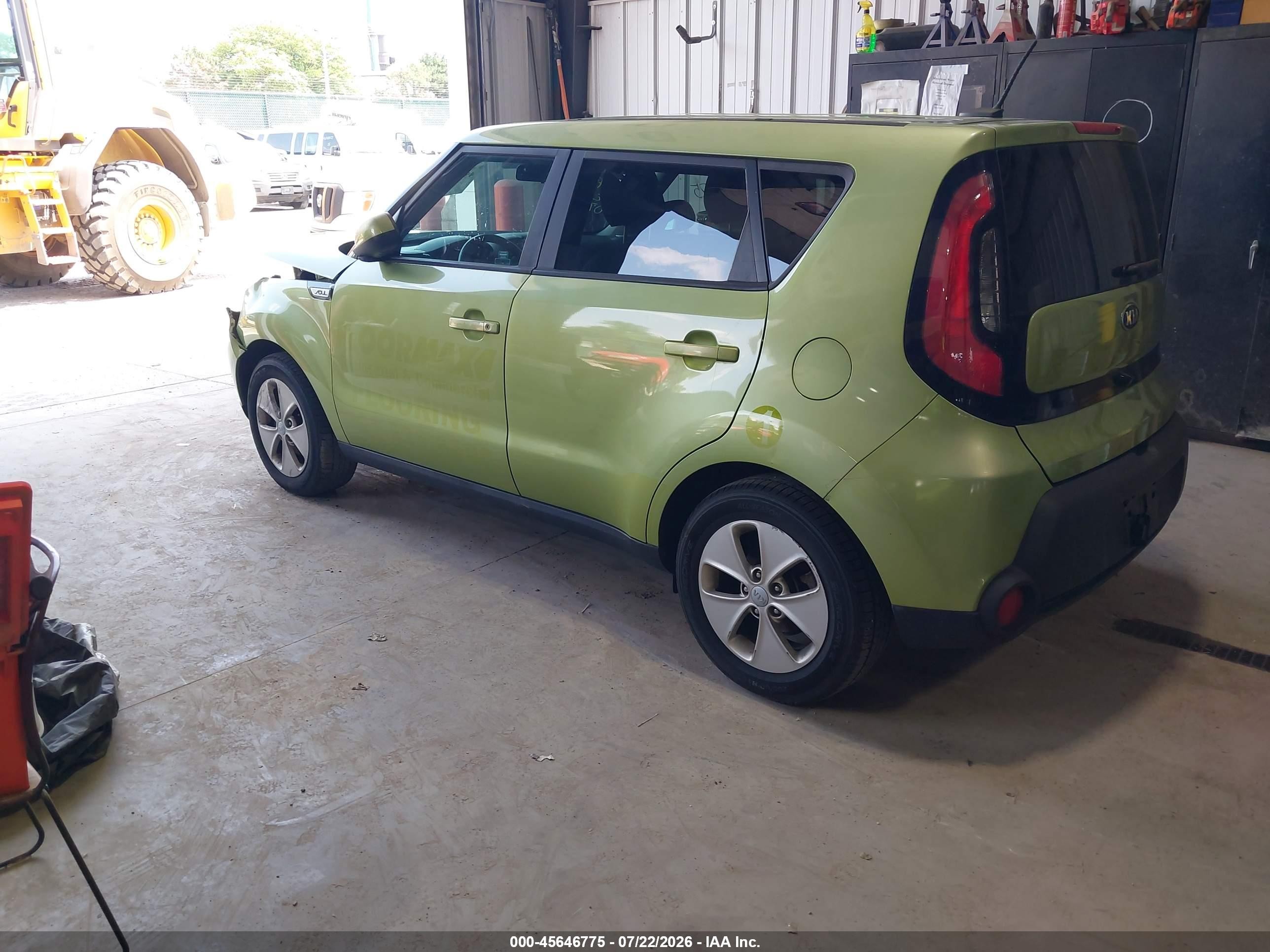 2015 Kia Soul Green vin: KNDJN2A20F7804378