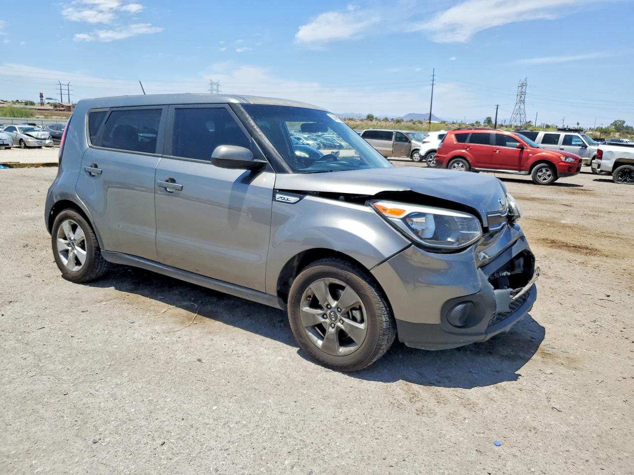 2017 Kia Soul Base Gray vin: KNDJN2A20H7430342