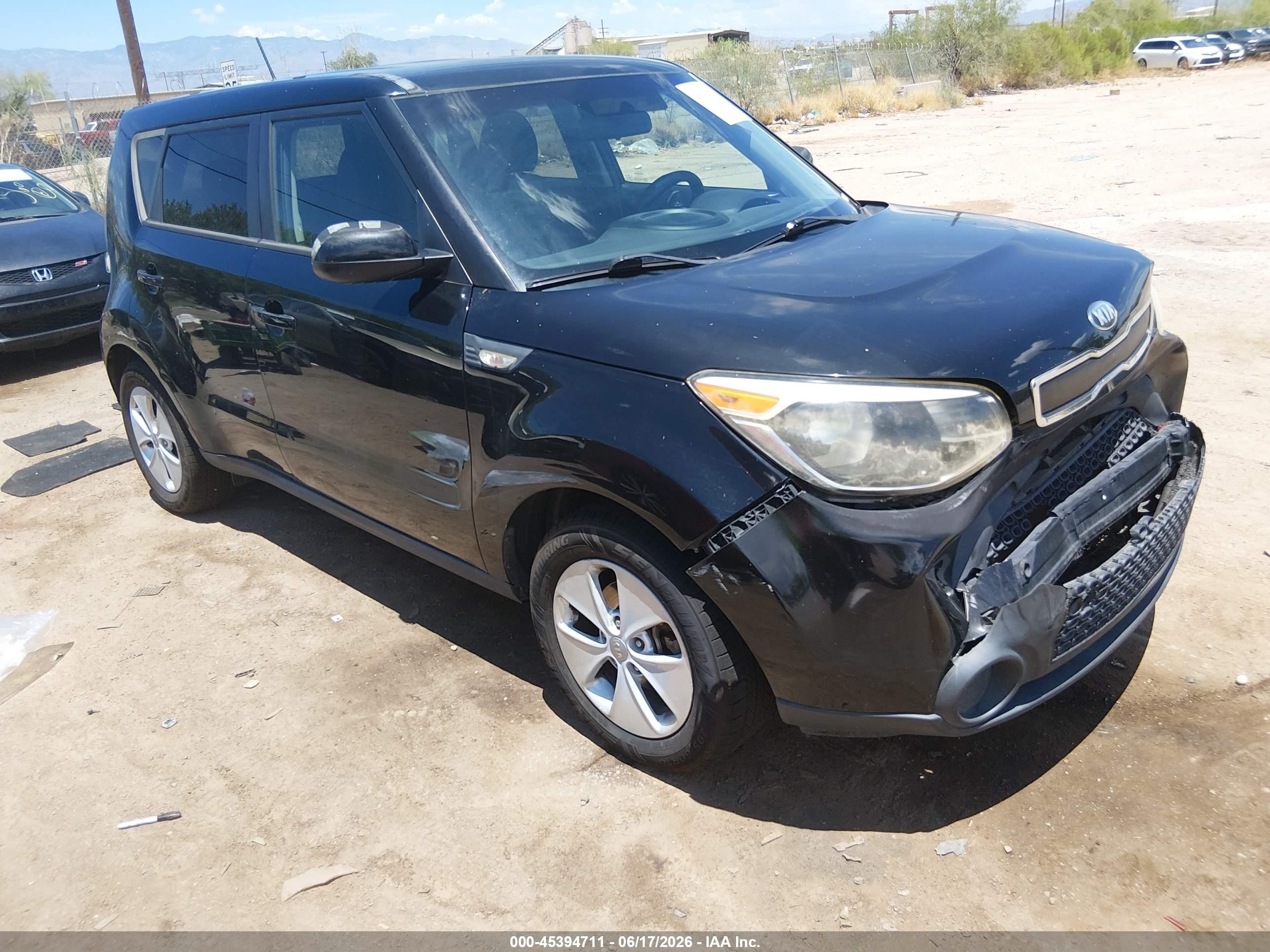 2014 Kia Soul   Black vin: KNDJN2A21E7009905