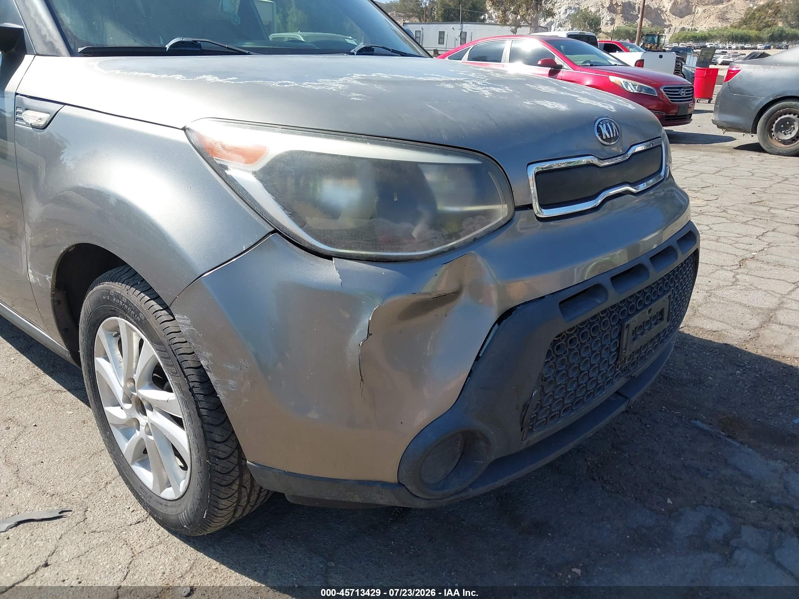 2014 Kia Soul   Gray vin: KNDJN2A21E7010259