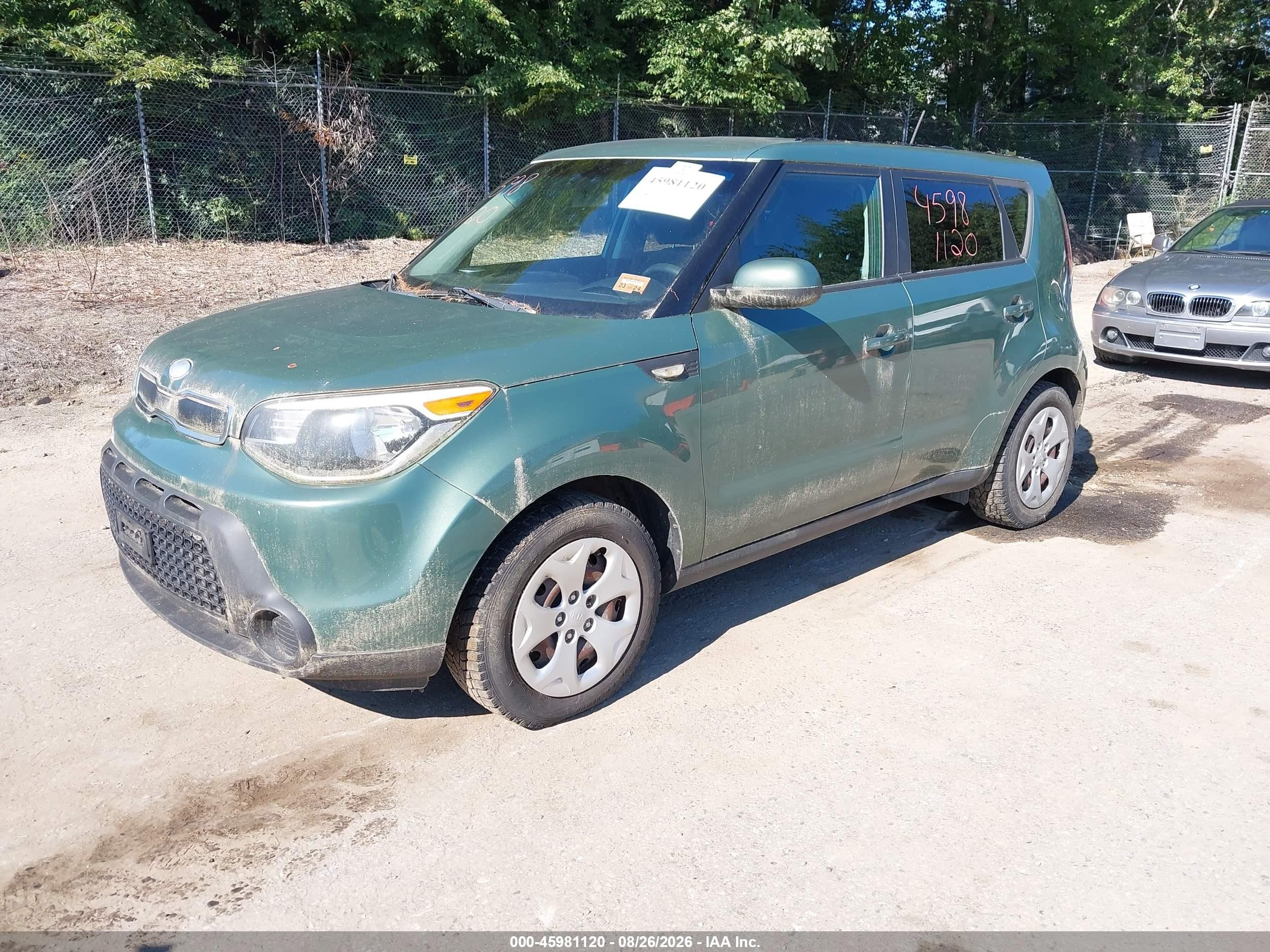2014 Kia Soul   Green vin: KNDJN2A21E7029894