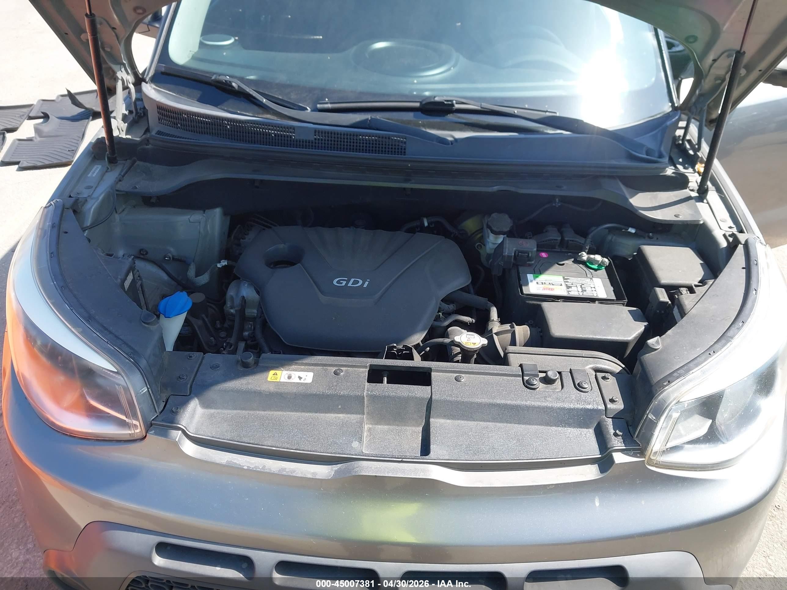 2014 Kia Soul   Gray vin: KNDJN2A21E7092784