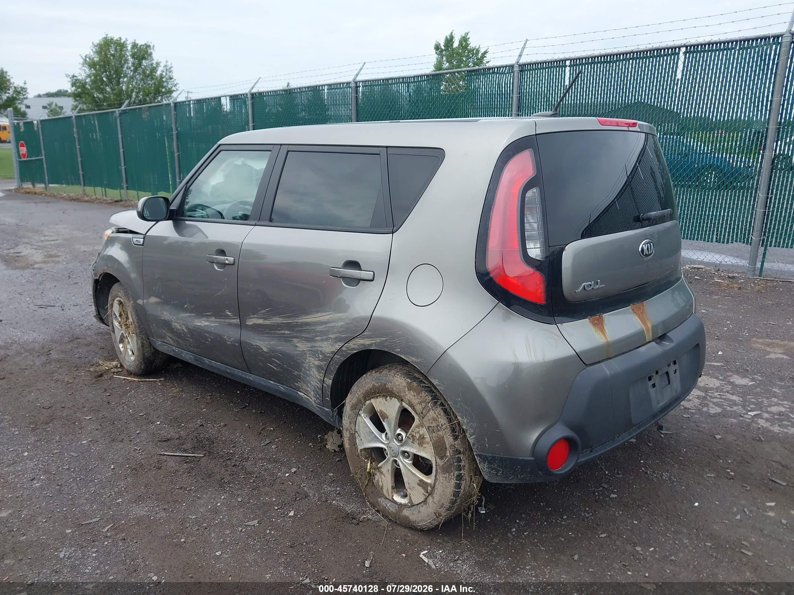 2015 Kia Soul   Gray vin: KNDJN2A21F7119189