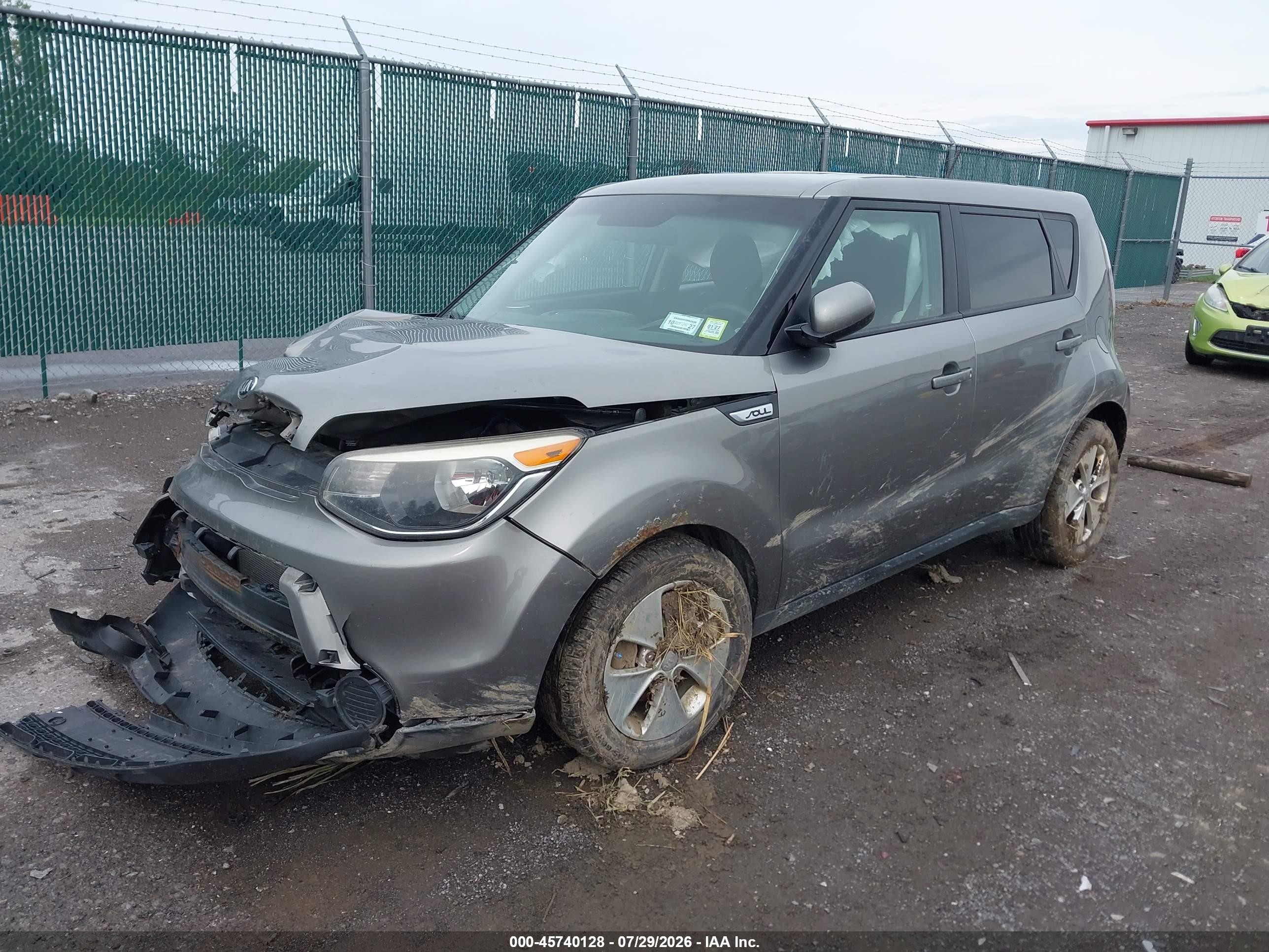 2015 Kia Soul   Gray vin: KNDJN2A21F7119189