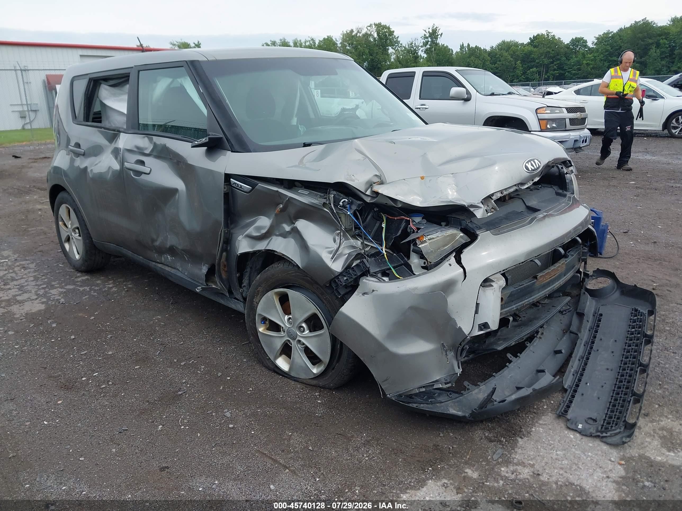 2015 Kia Soul   Gray vin: KNDJN2A21F7119189