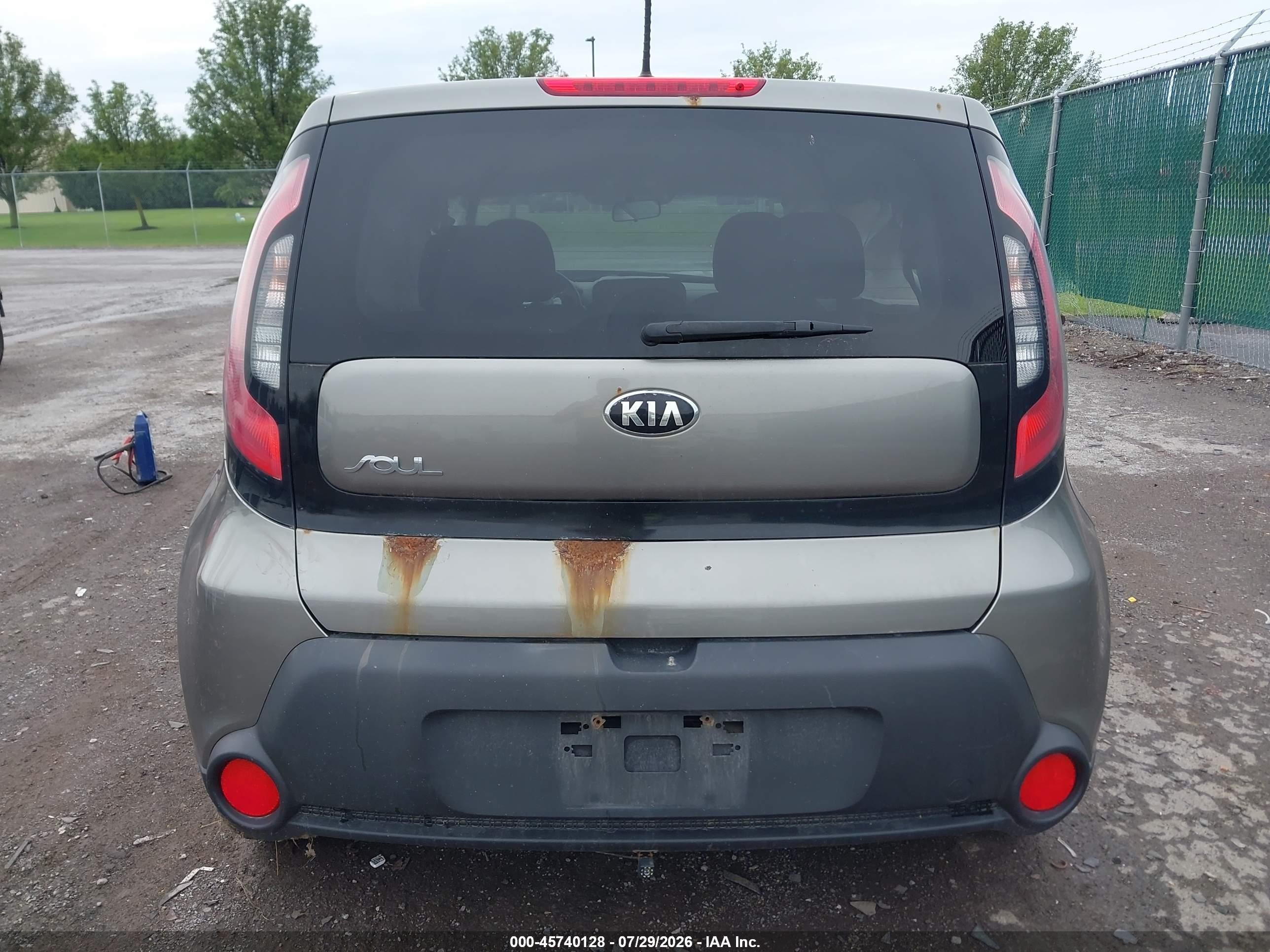 2015 Kia Soul   Gray vin: KNDJN2A21F7119189