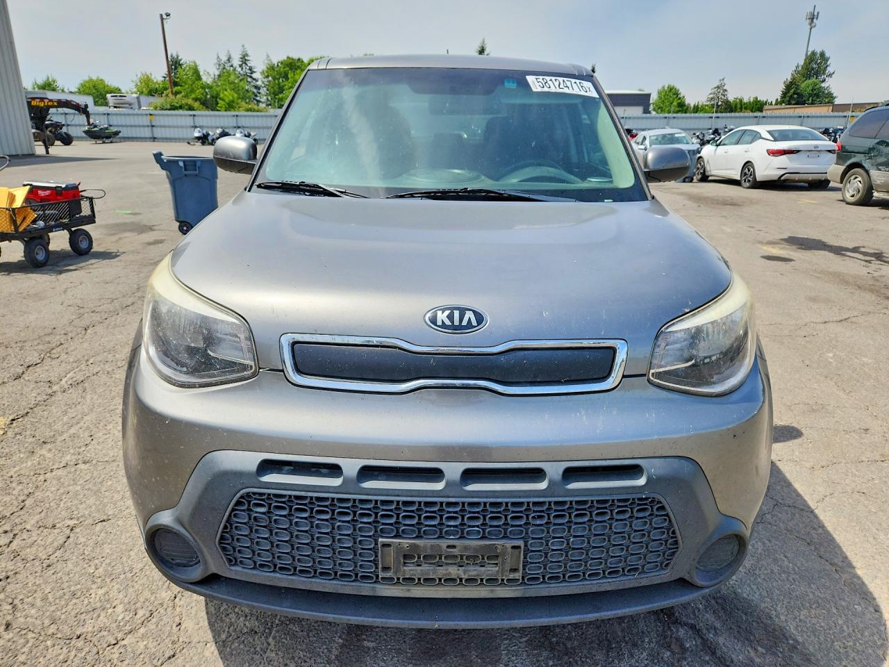 2015 Kia Soul Base Silver vin: KNDJN2A21F7123890