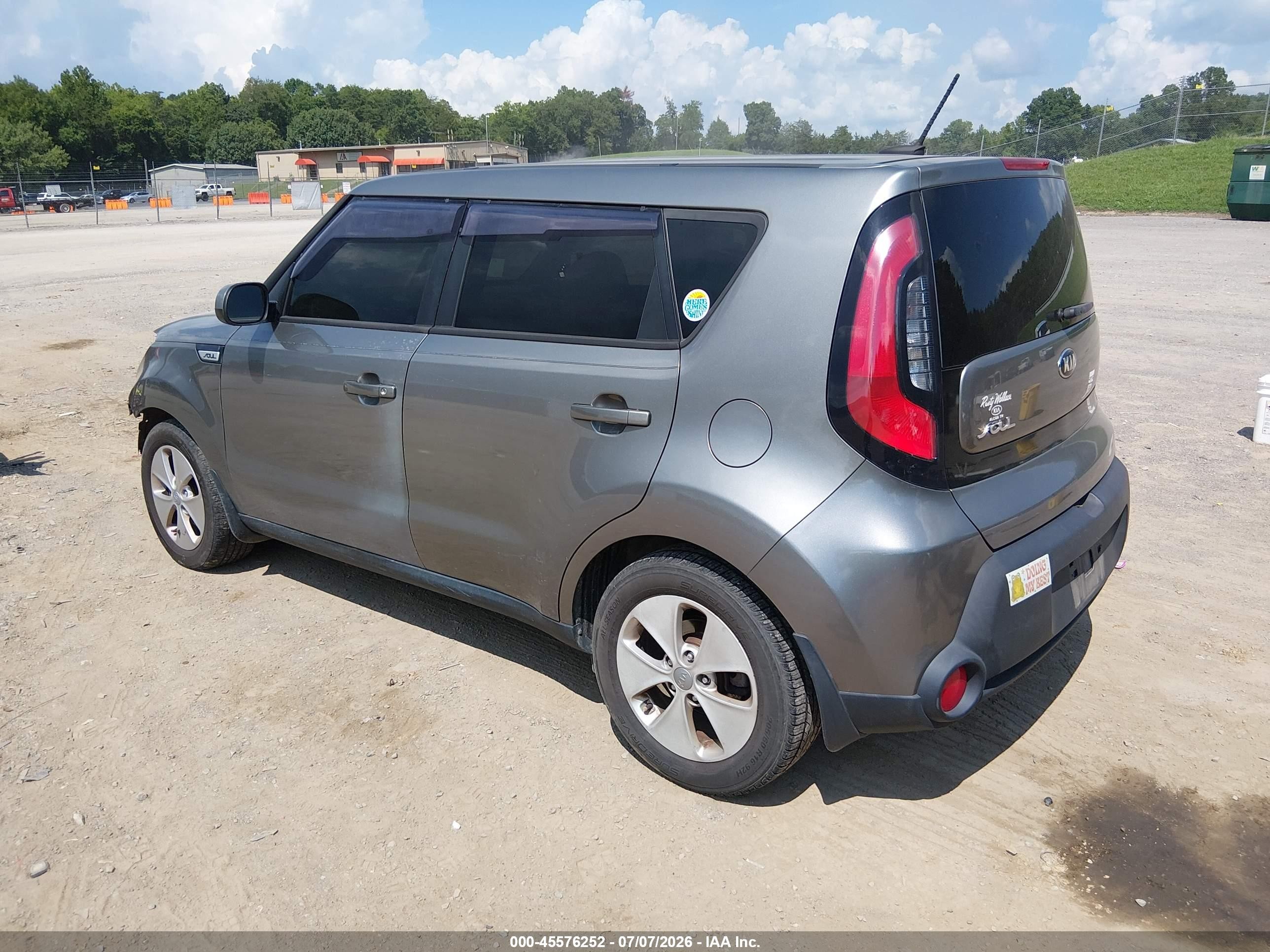 2015 Kia Soul   Gray vin: KNDJN2A21F7168036