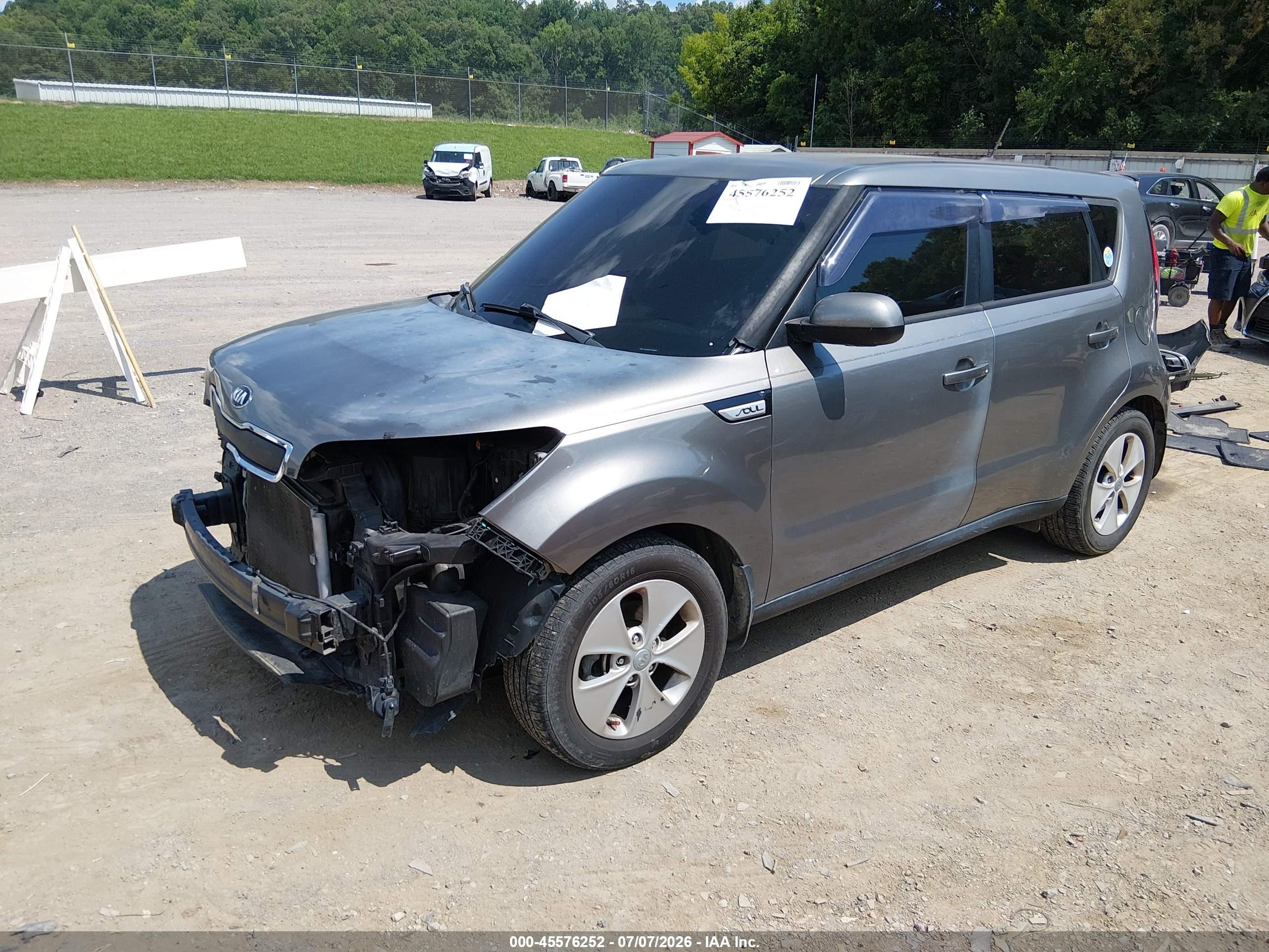 2015 Kia Soul   Gray vin: KNDJN2A21F7168036