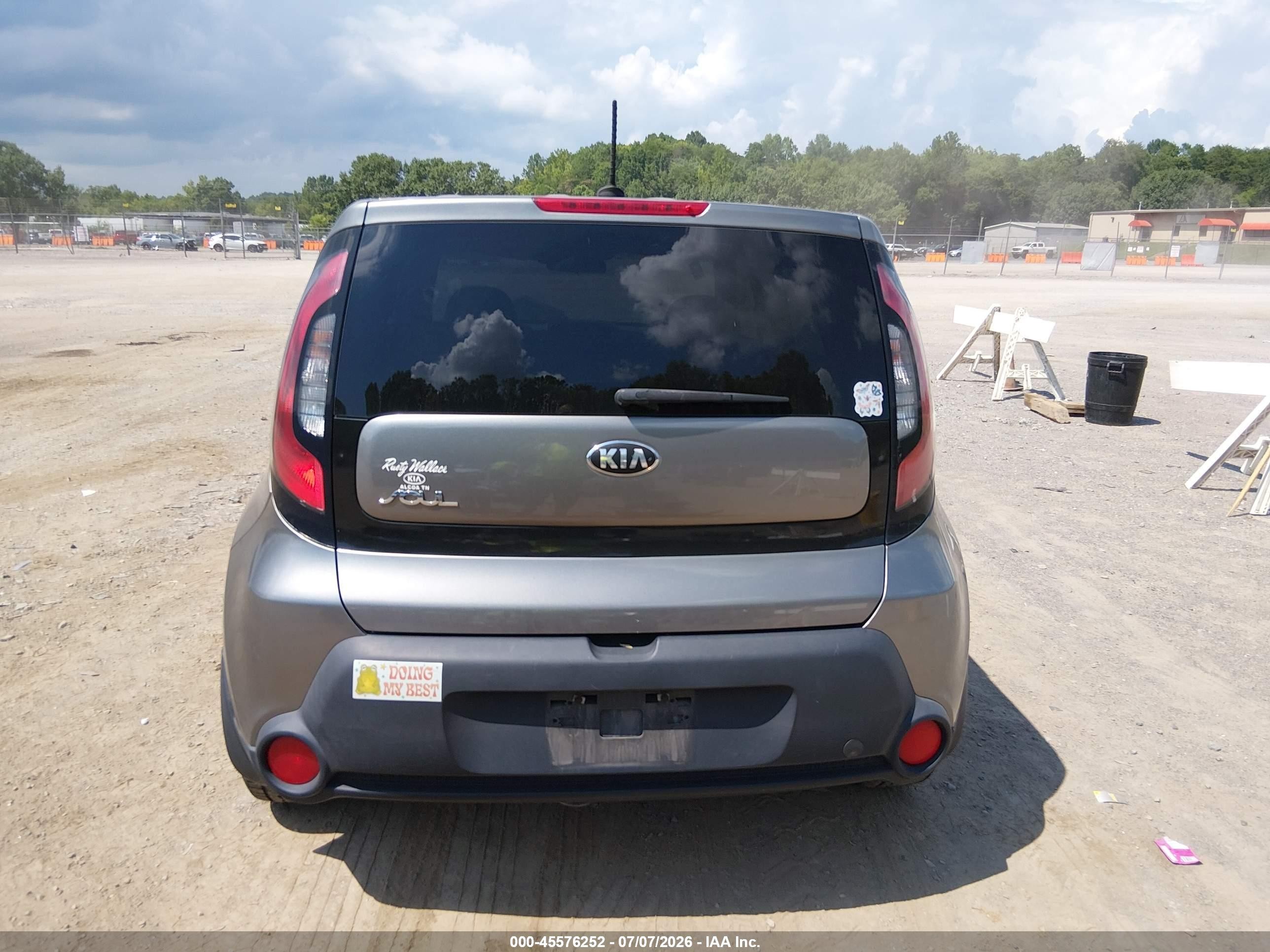 2015 Kia Soul   Gray vin: KNDJN2A21F7168036