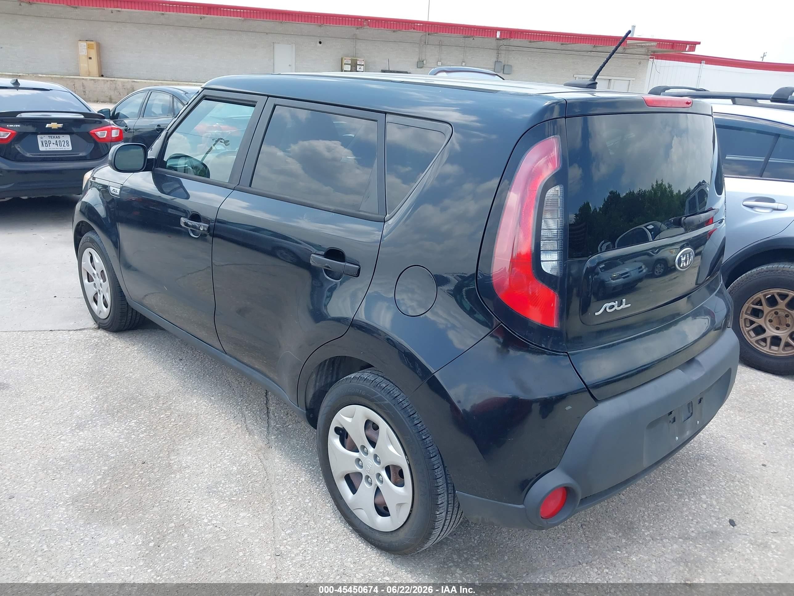 2015 Kia Soul   Black vin: KNDJN2A21F7219048