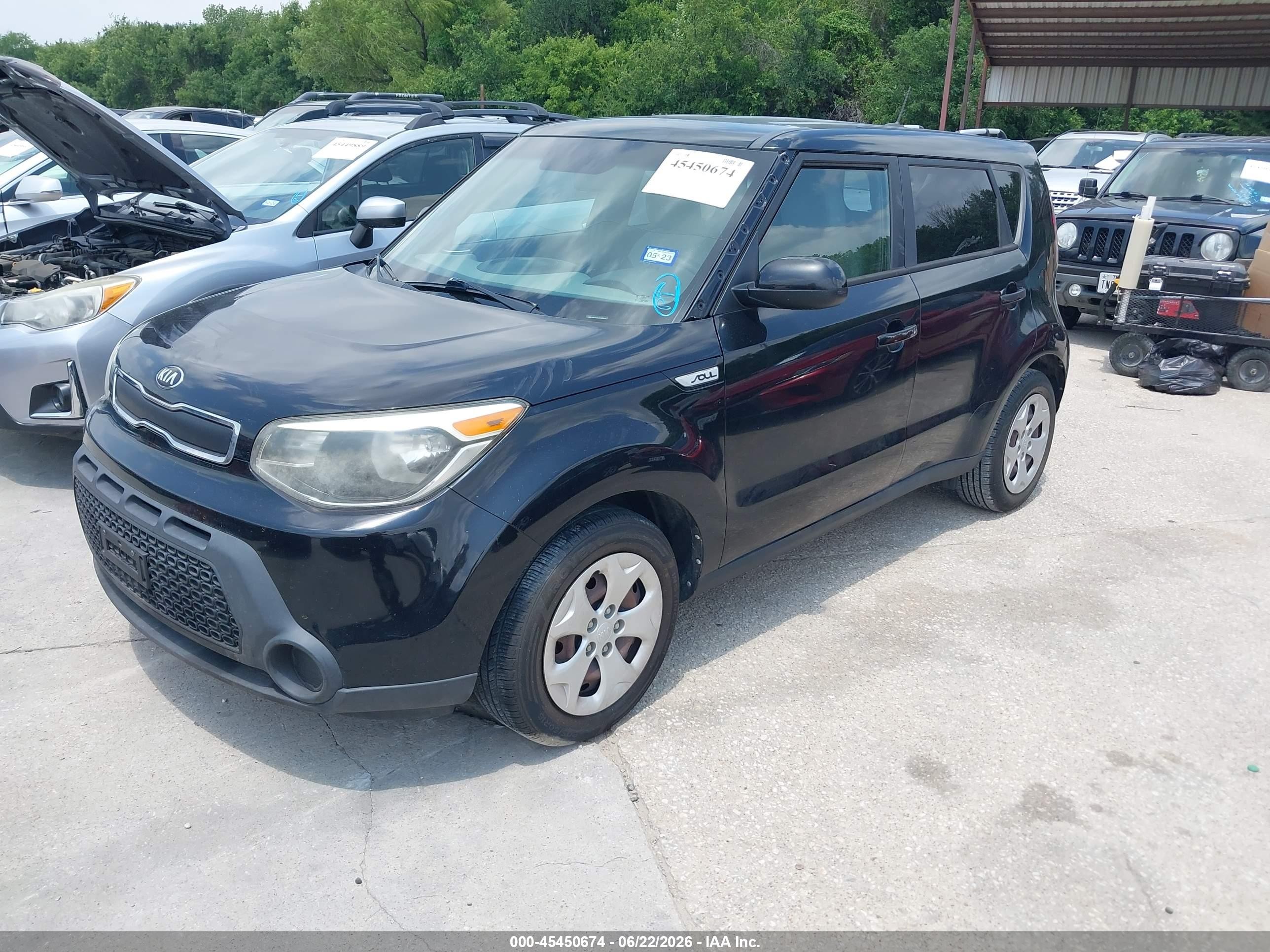 2015 Kia Soul   Black vin: KNDJN2A21F7219048