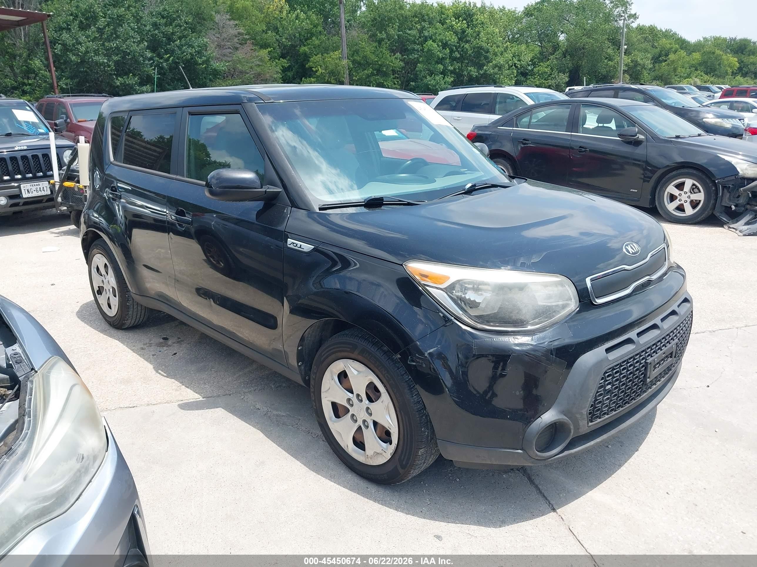 2015 Kia Soul   Black vin: KNDJN2A21F7219048