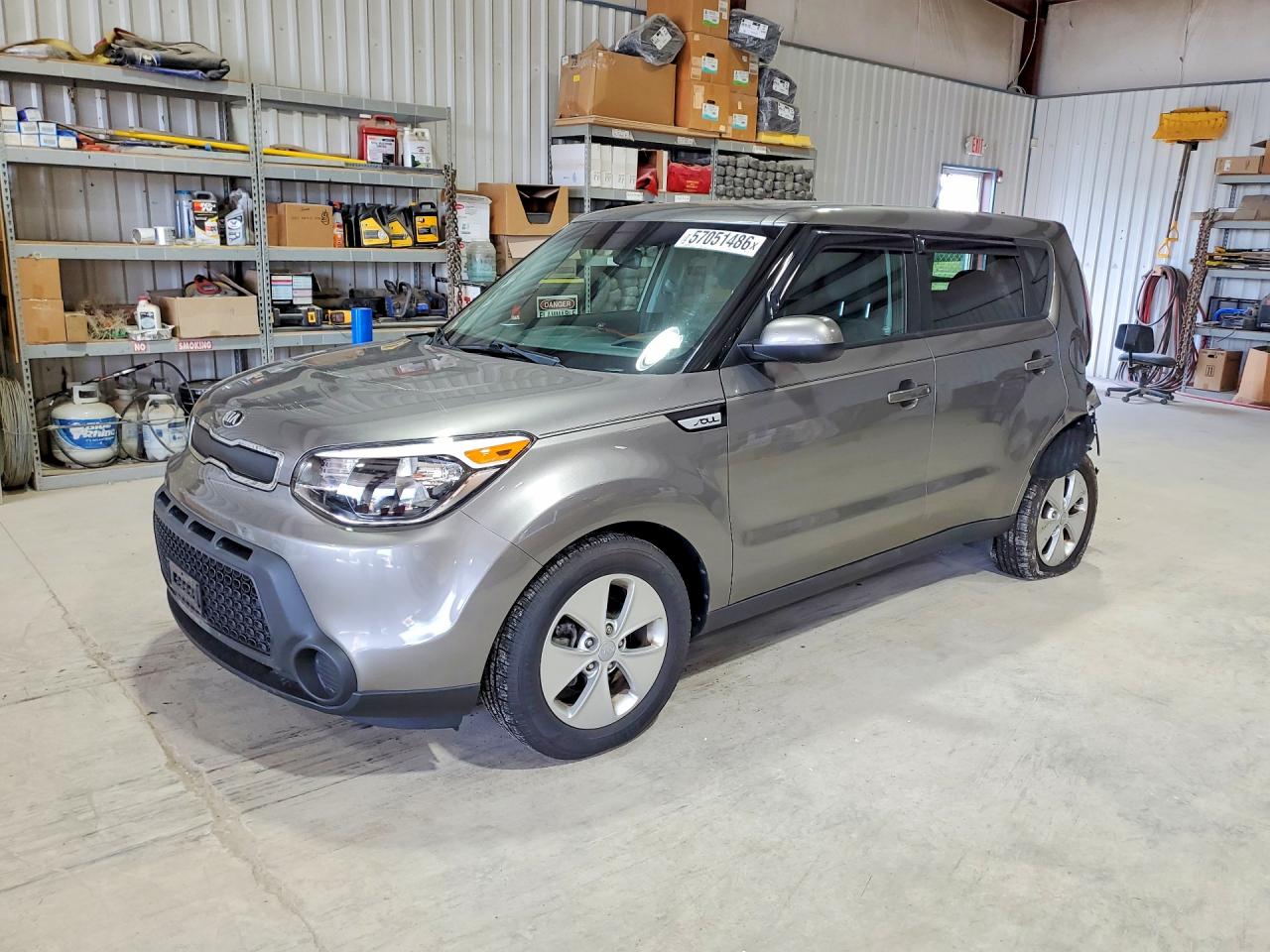 2015 Kia Soul Base Gray vin: KNDJN2A21F7221057