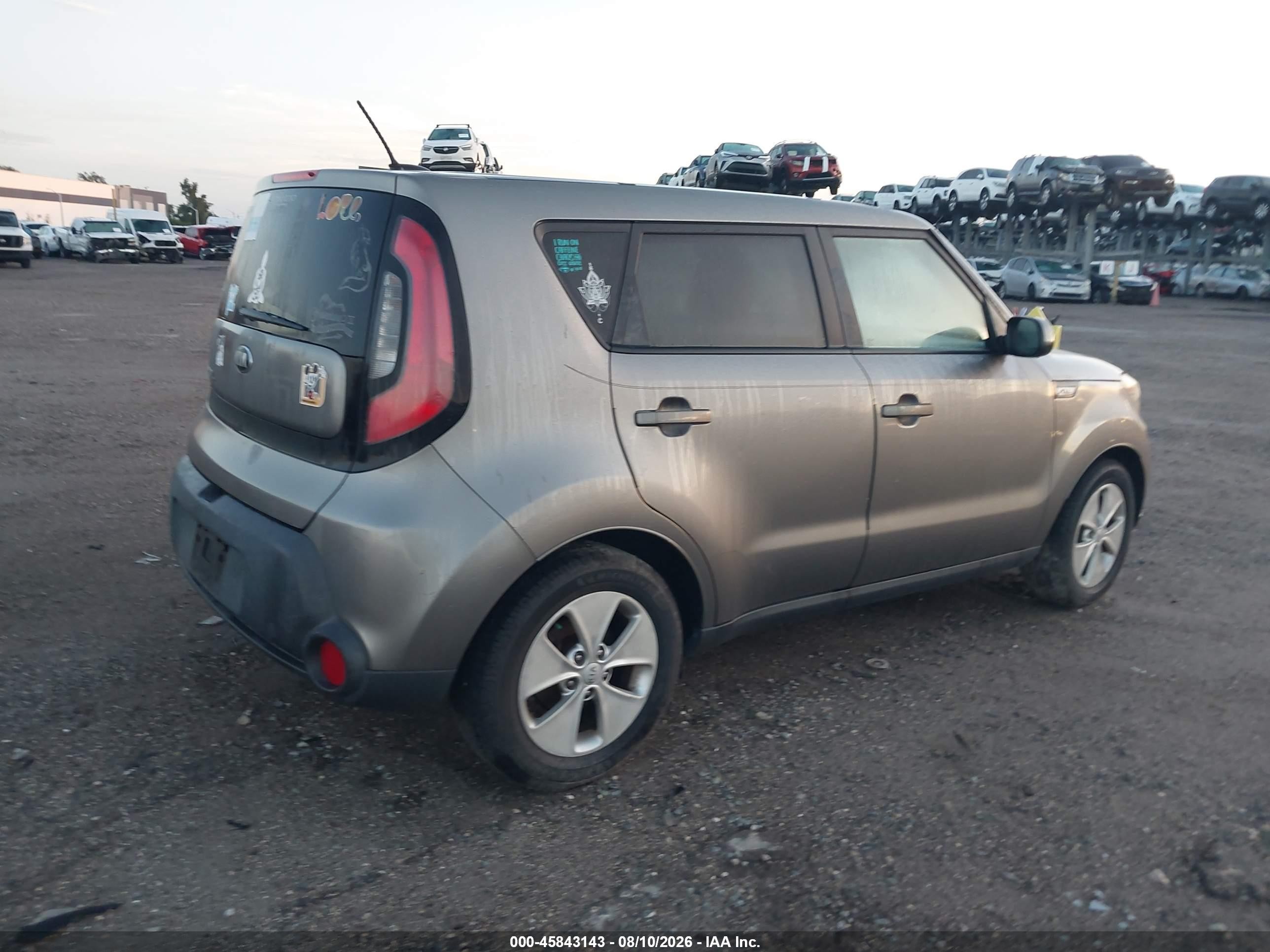2015 Kia Soul   Gray vin: KNDJN2A21F7221382