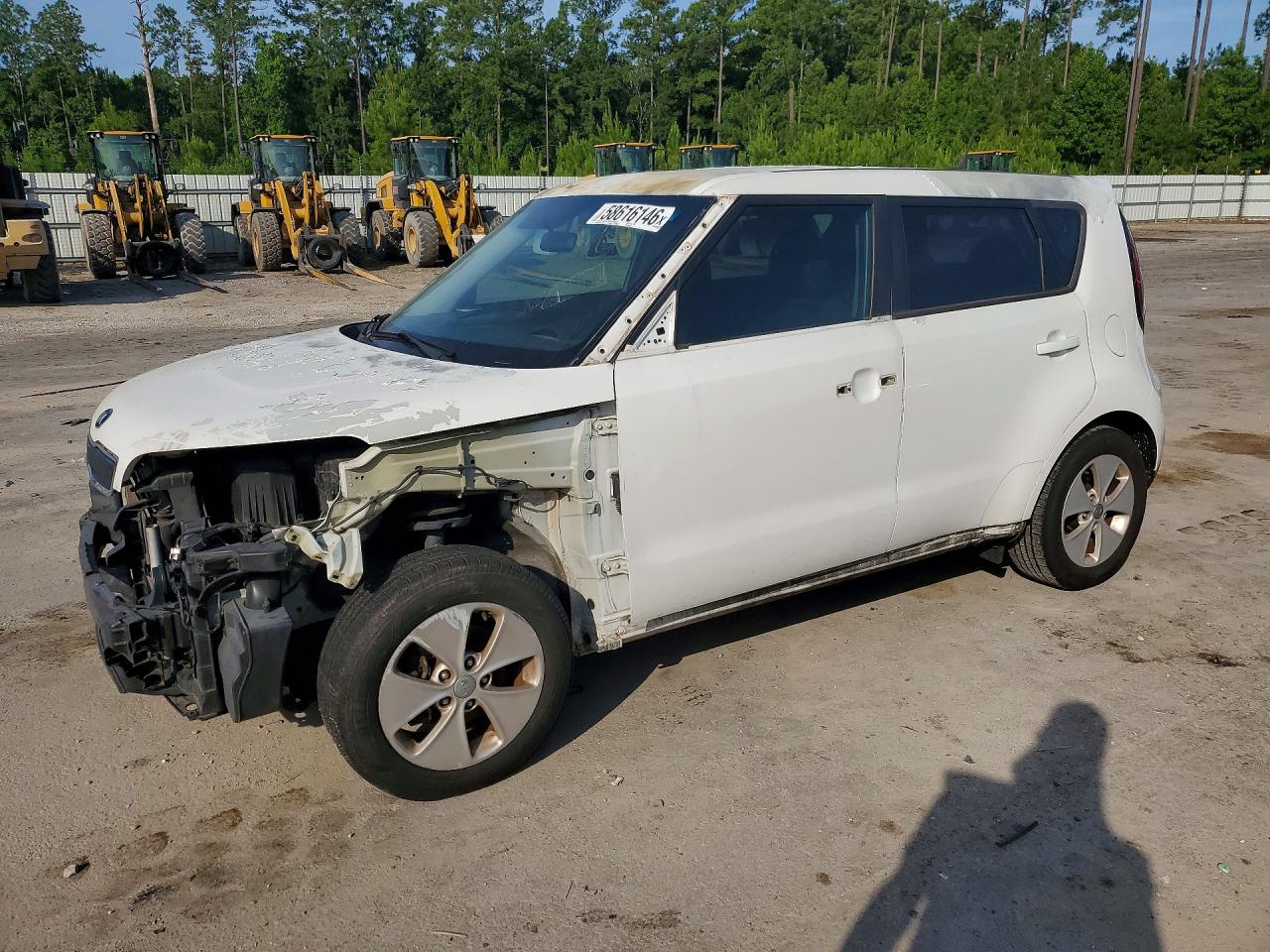 2015 Kia Soul Base Белый vin: KNDJN2A21F7230650