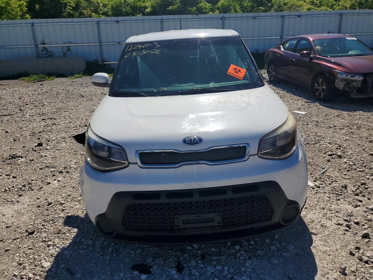 2015 Kia Soul Base White vin: KNDJN2A21F7233113