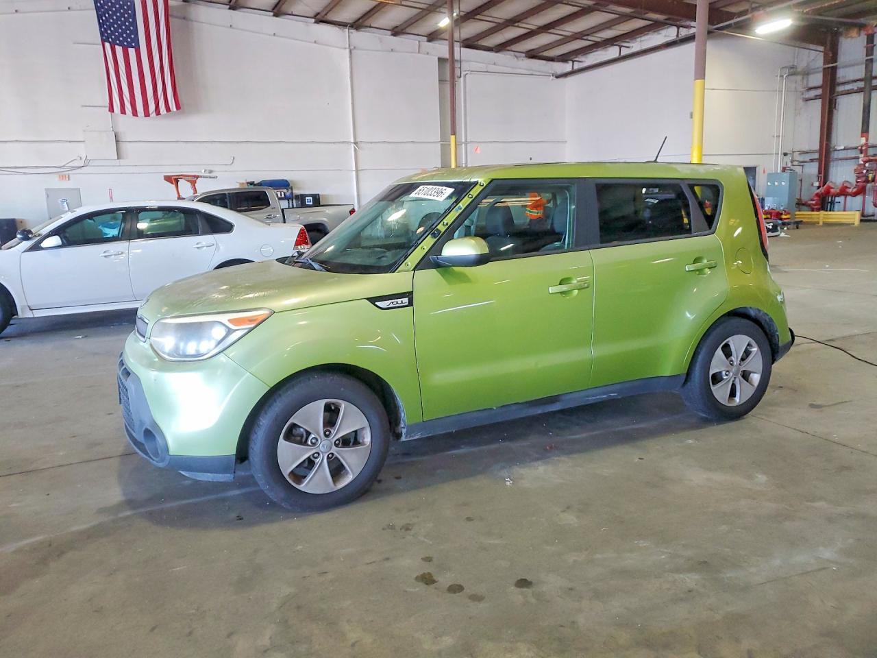 2015 Kia Soul Base Зеленый vin: KNDJN2A21F7752274
