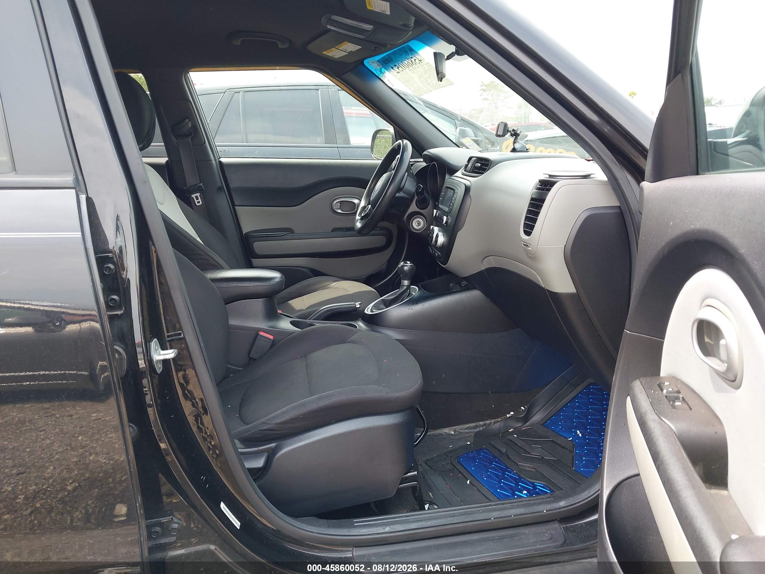 2015 Kia Soul   Black vin: KNDJN2A21F7756289