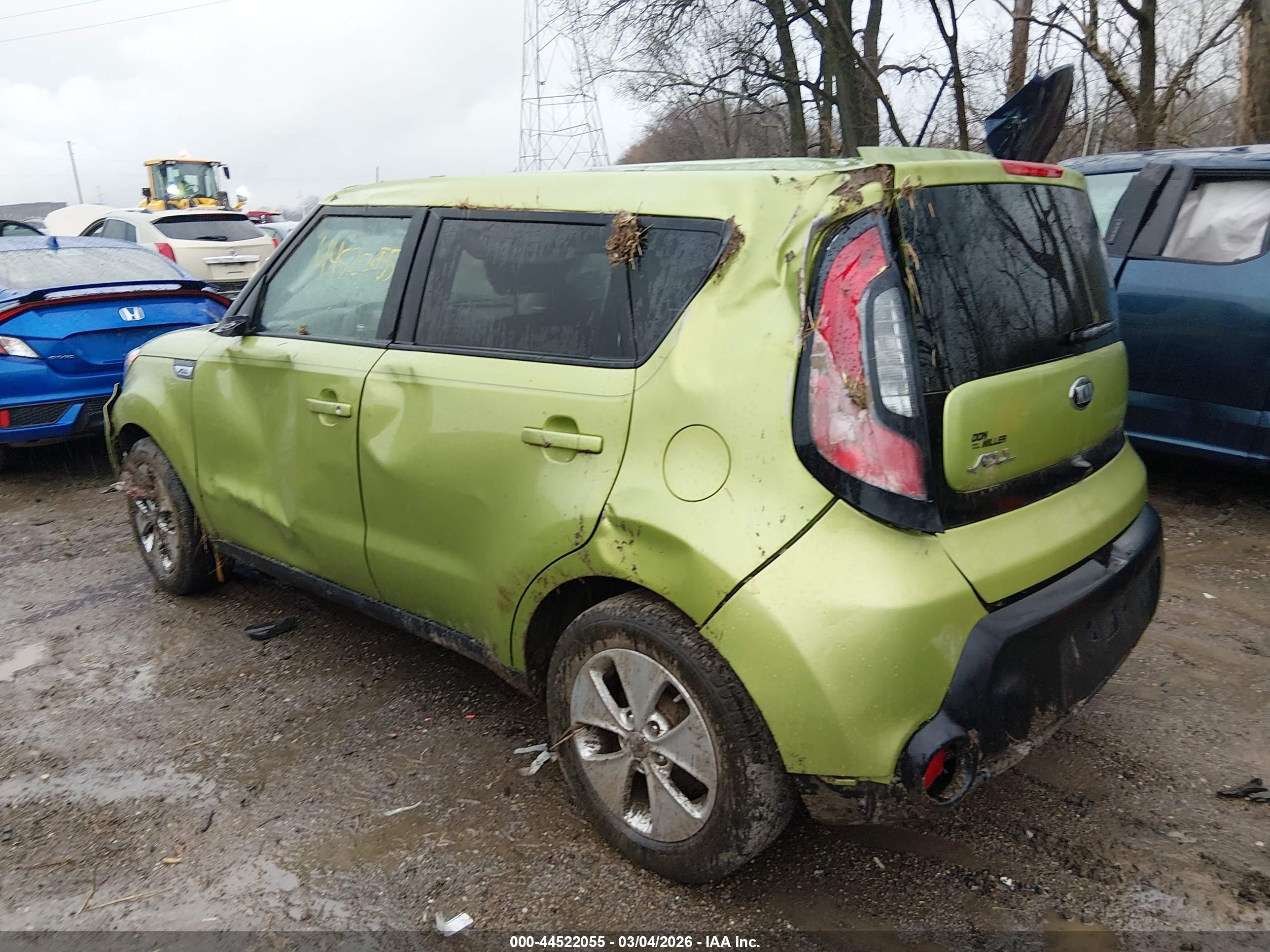 2015 Kia Soul   Green vin: KNDJN2A21F7763100