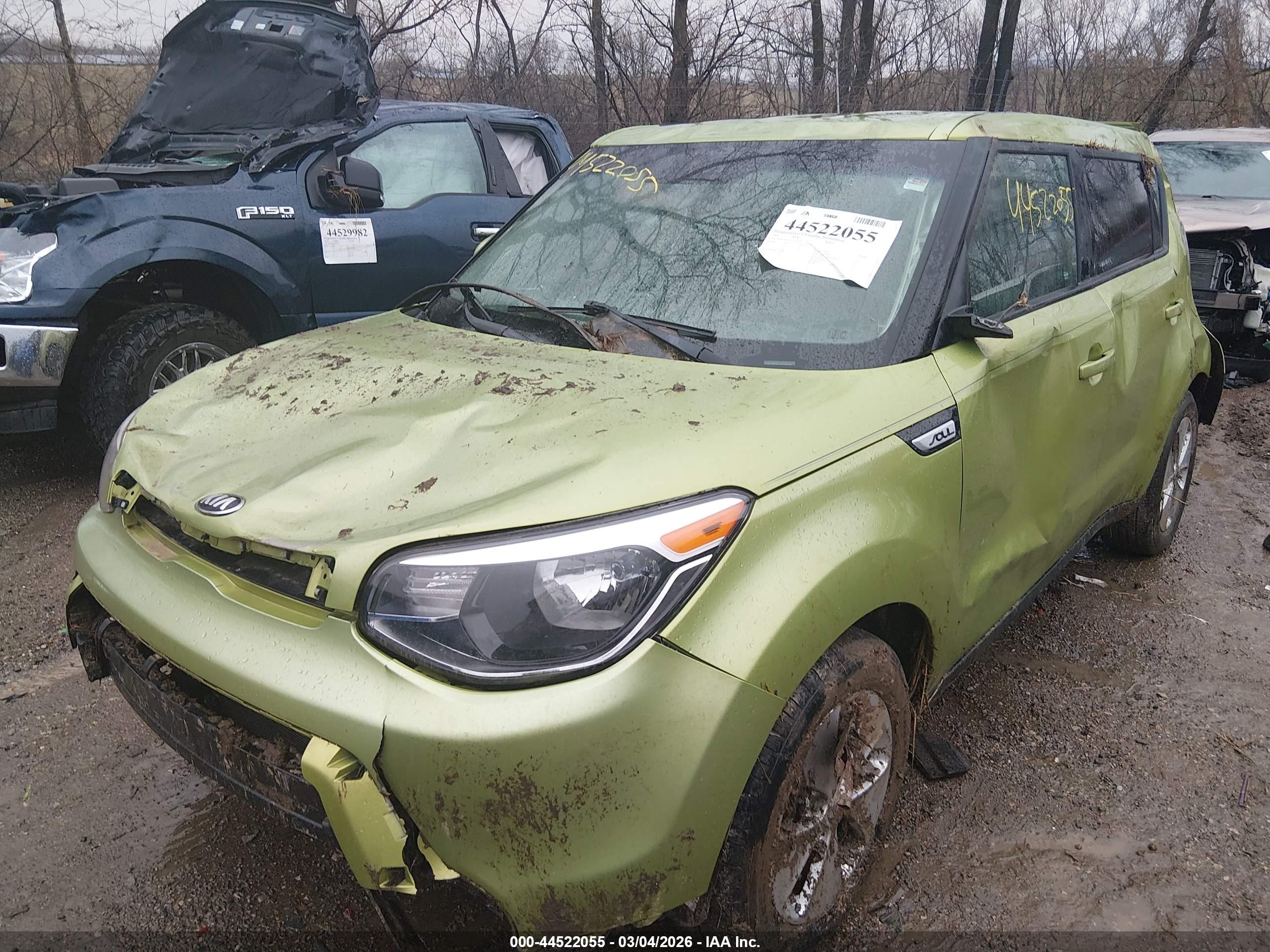 2015 Kia Soul   Green vin: KNDJN2A21F7763100