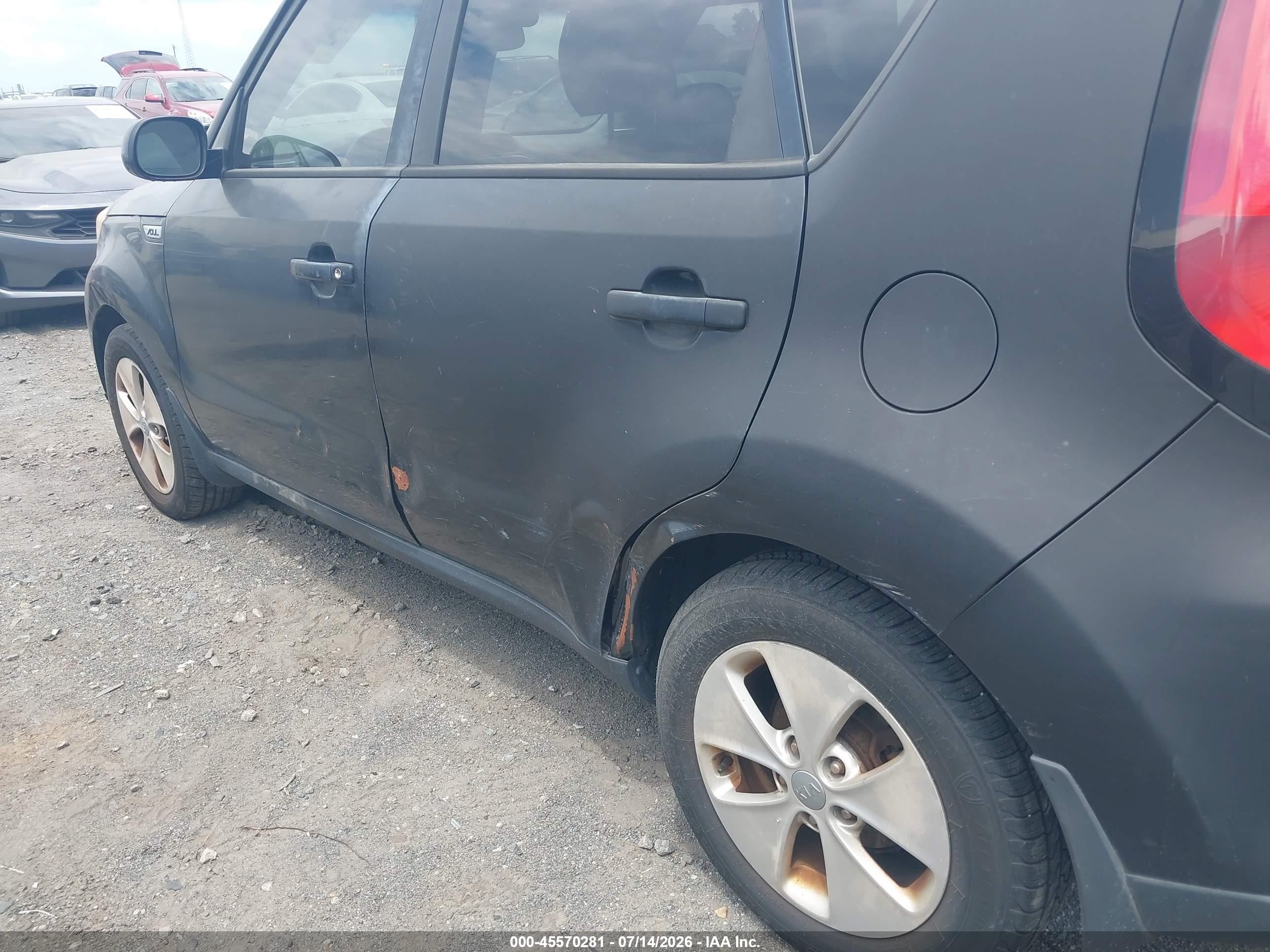 2015 Kia Soul   Черный vin: KNDJN2A21F7765316