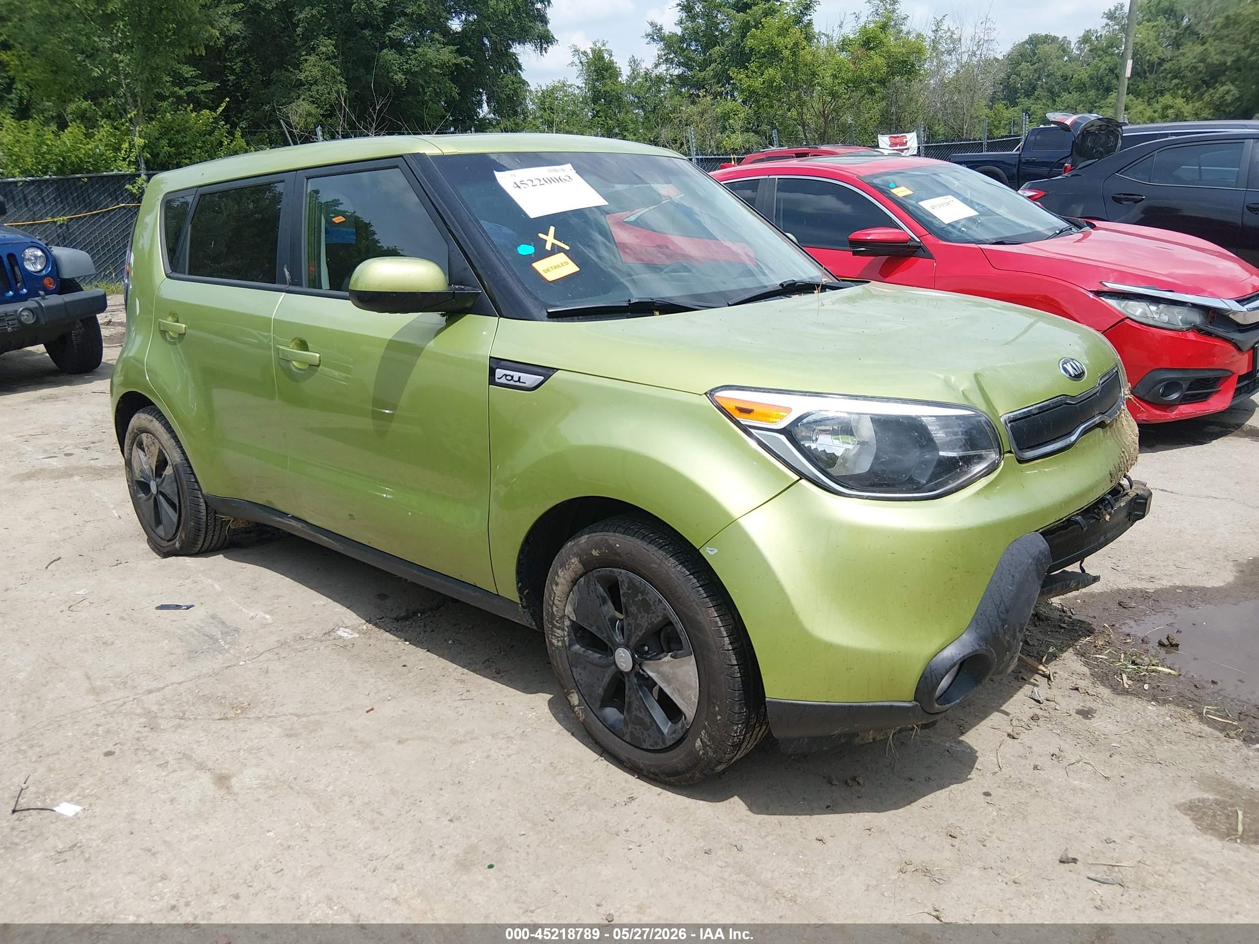 2015 Kia Soul   Green vin: KNDJN2A21F7783007