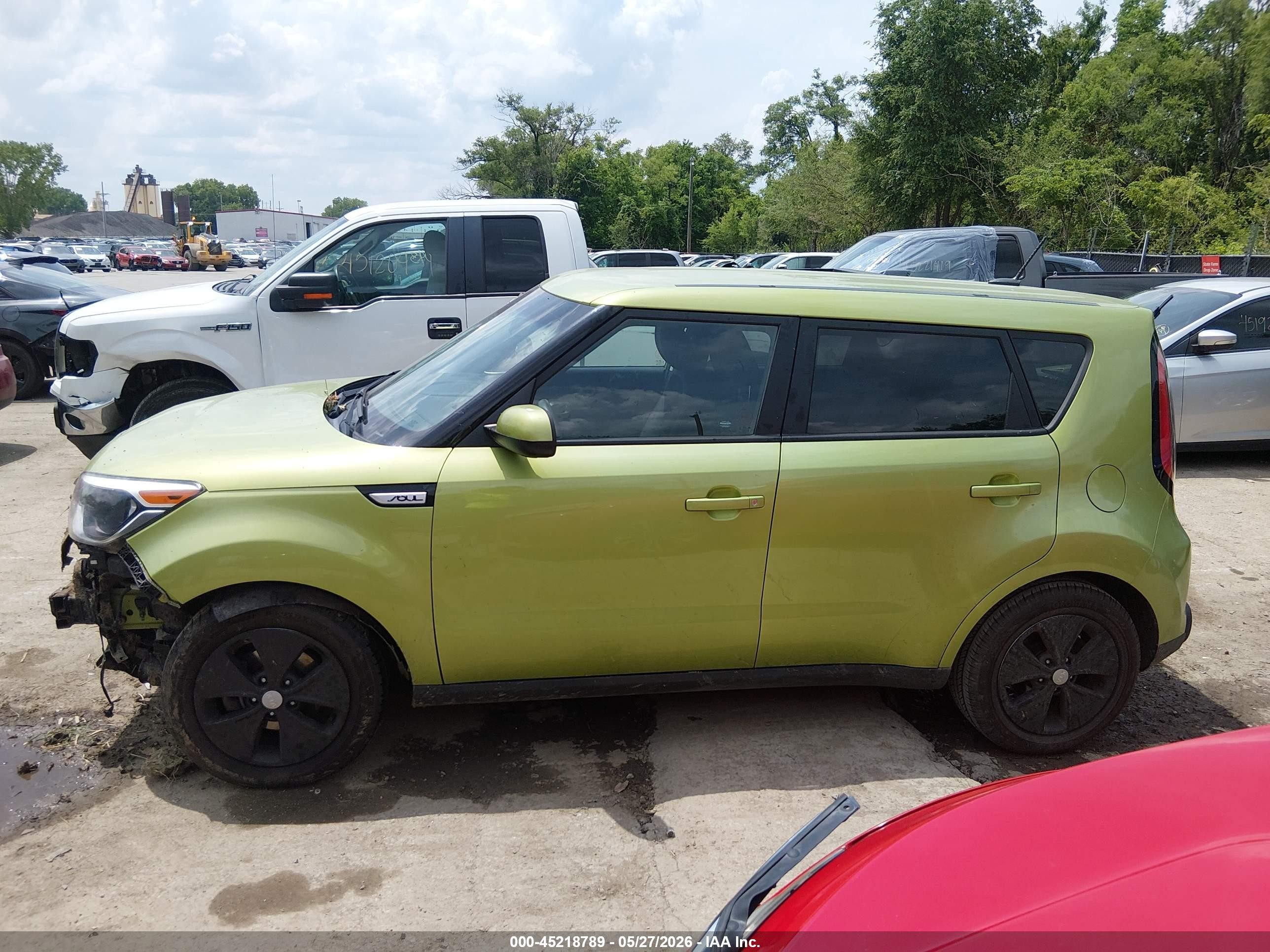2015 Kia Soul   Green vin: KNDJN2A21F7783007