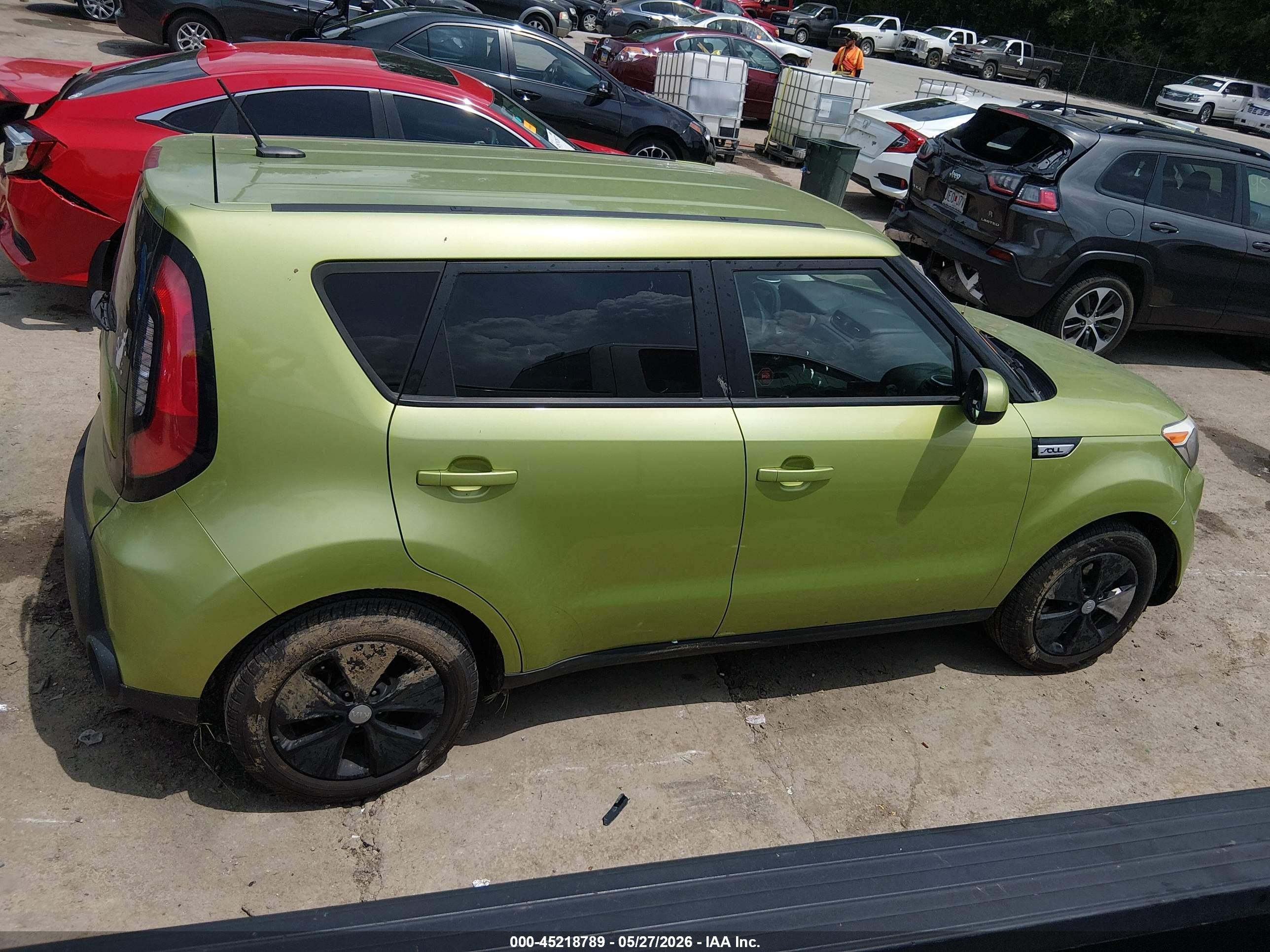 2015 Kia Soul   Green vin: KNDJN2A21F7783007