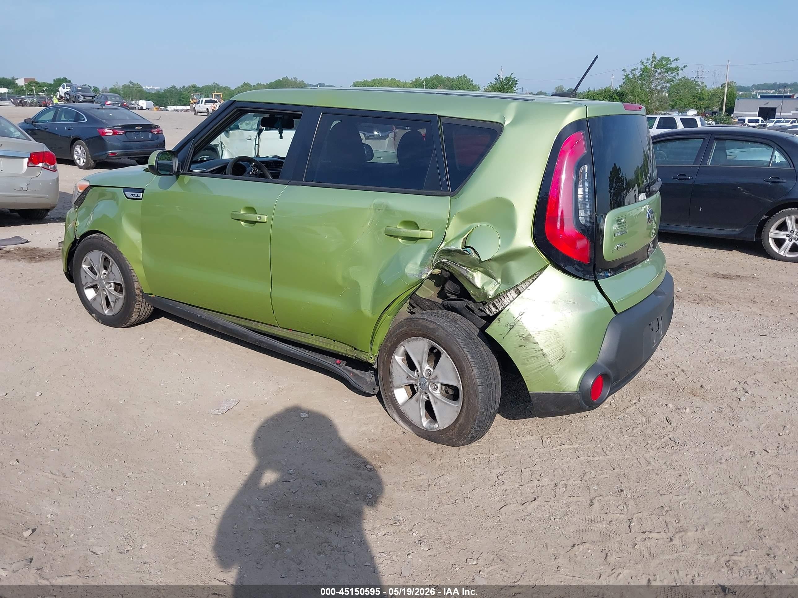 2015 Kia Soul   Green vin: KNDJN2A21F7799031