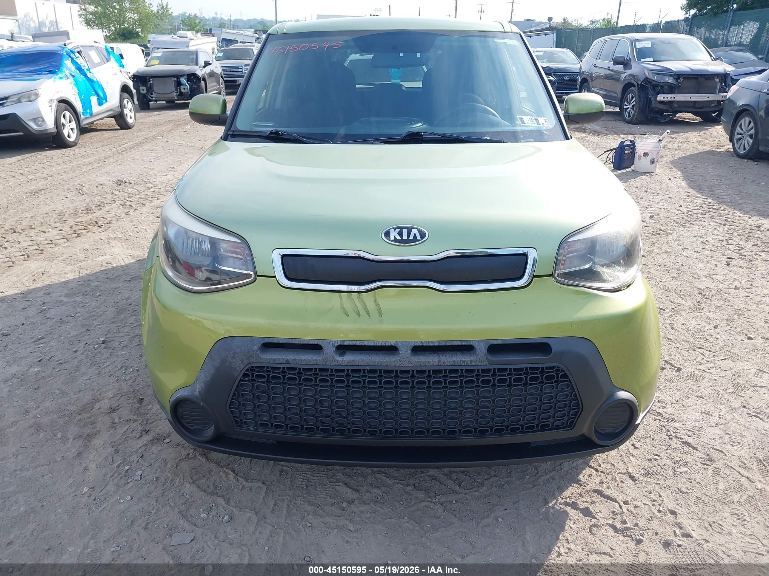 2015 Kia Soul   Green vin: KNDJN2A21F7799031