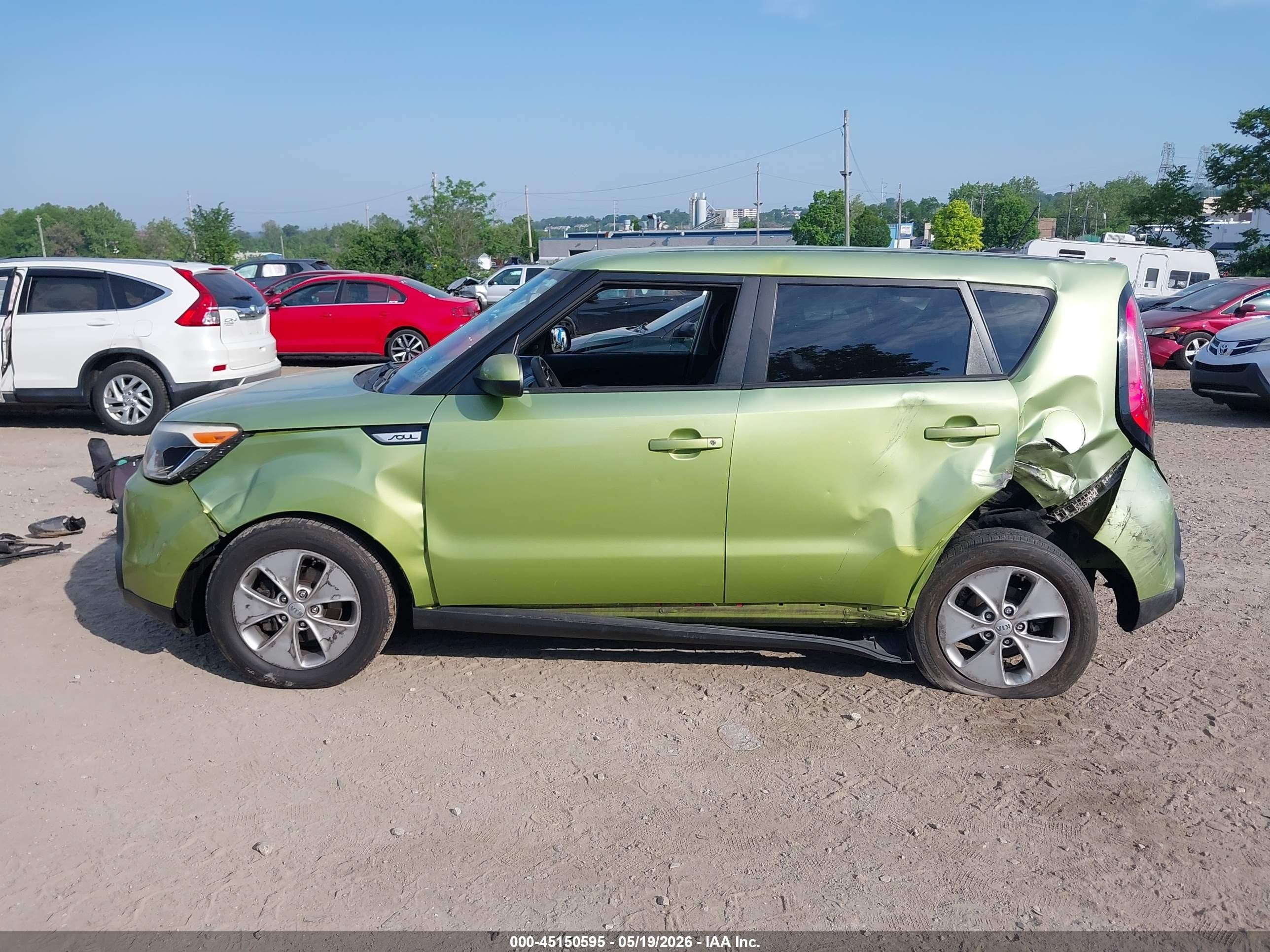 2015 Kia Soul   Green vin: KNDJN2A21F7799031