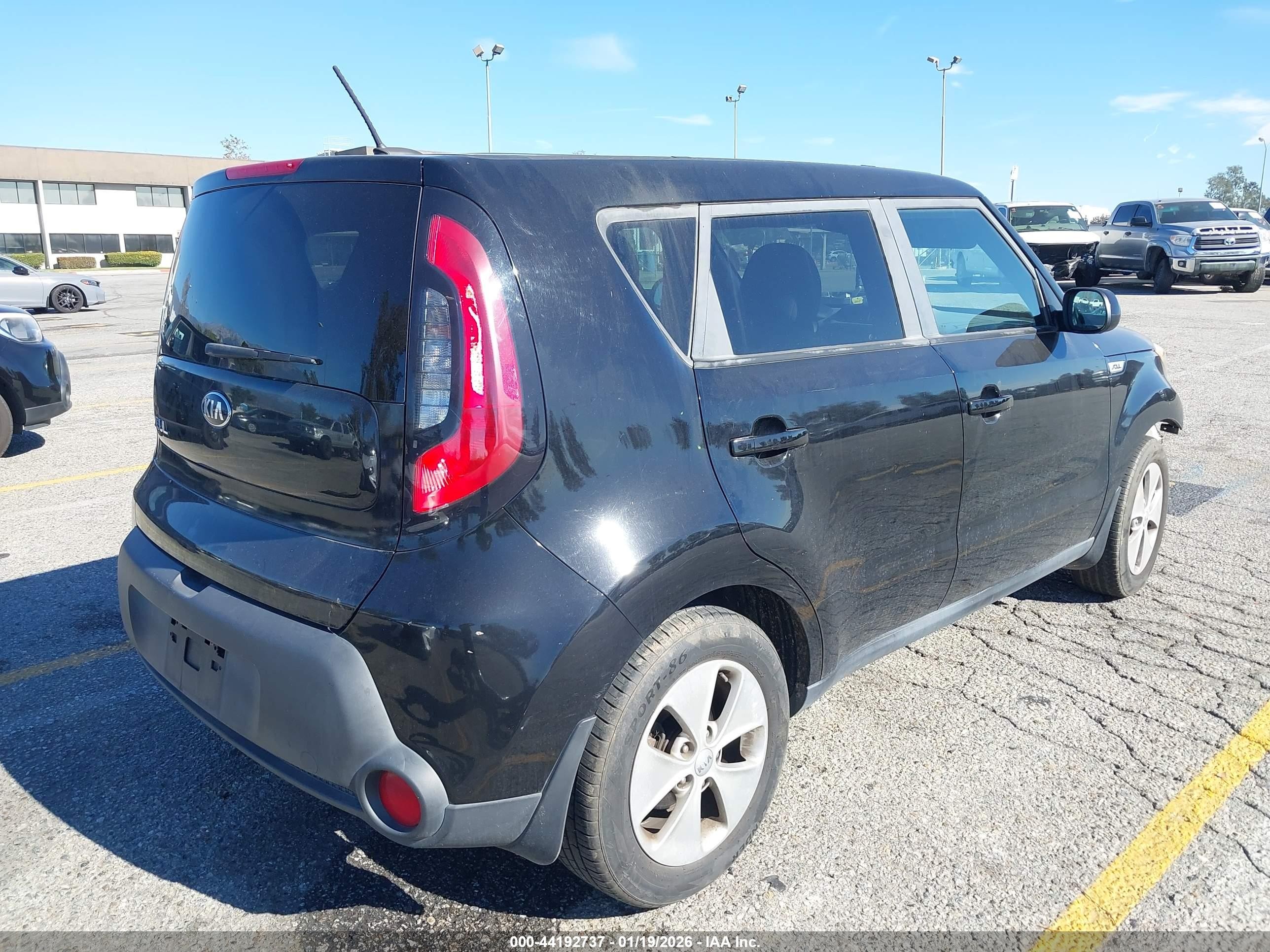 2016 Kia Soul   Черный vin: KNDJN2A21G7334198