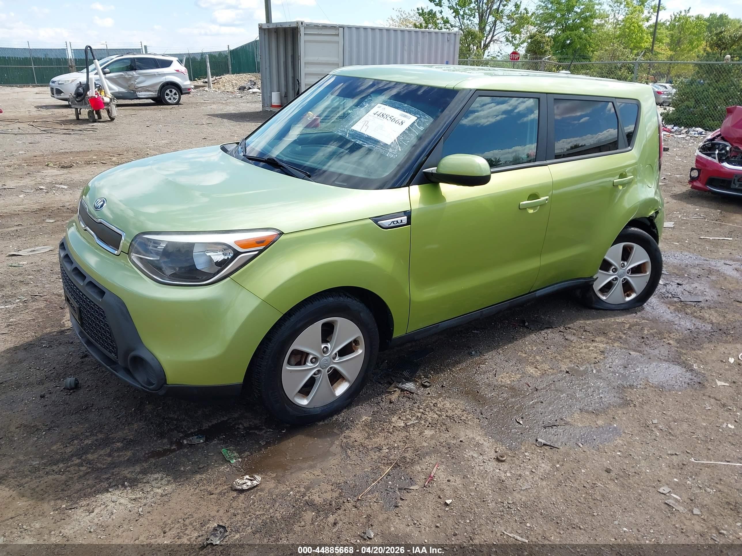 2016 Kia Soul Green vin: KNDJN2A21G7821675