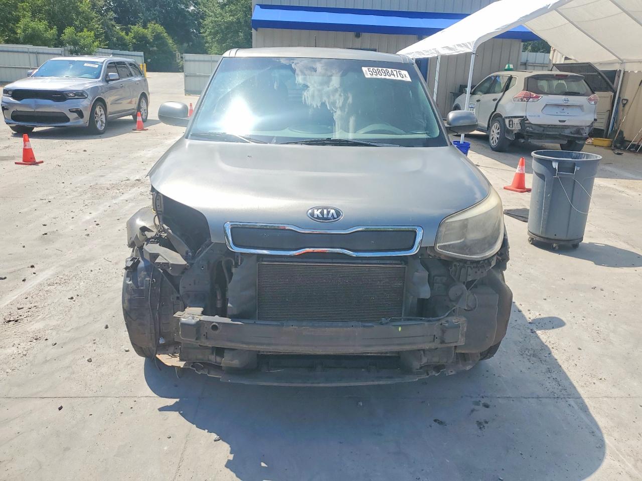2014 Kia Soul Base Серый vin: KNDJN2A22E7060300